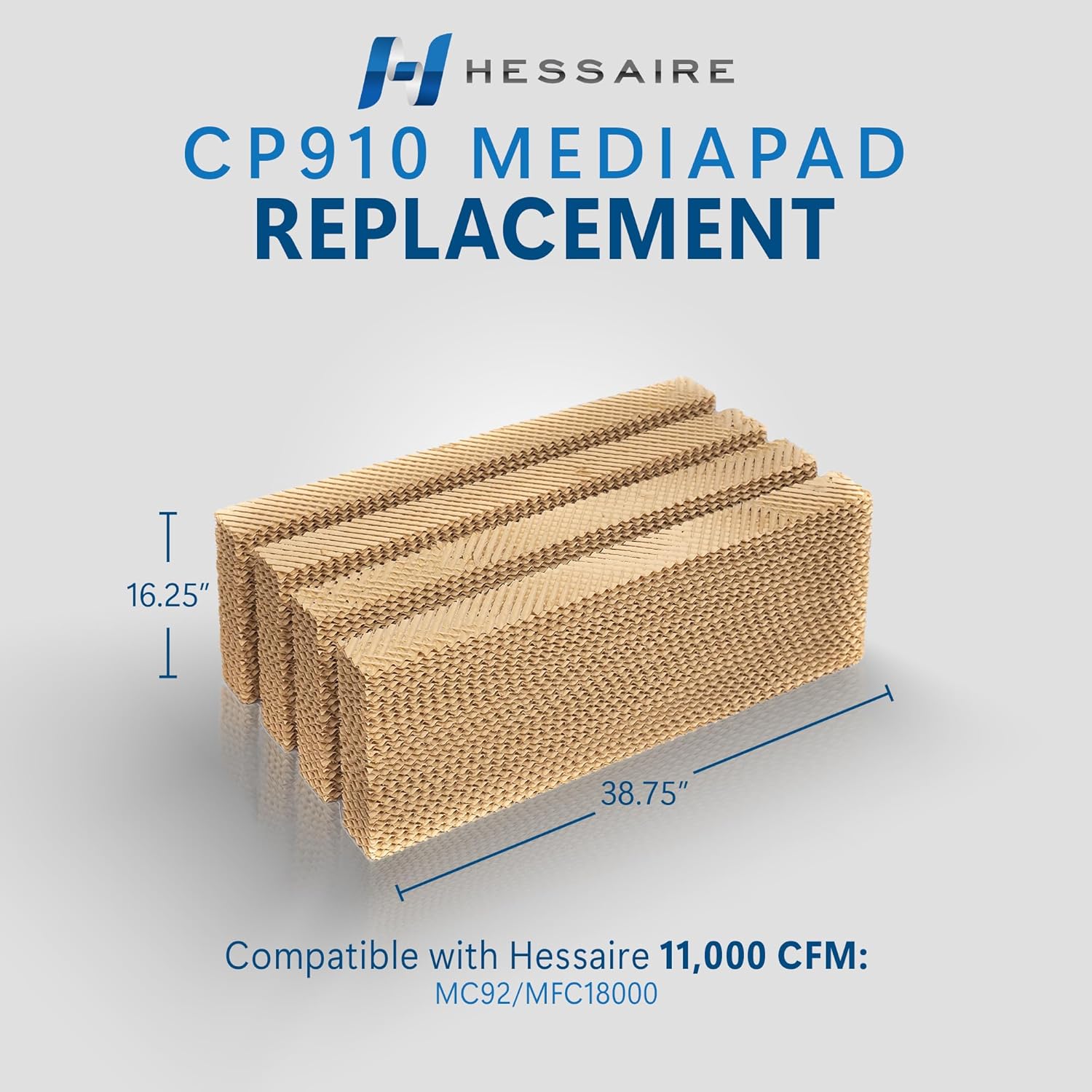 Hessaire Replacement Media Pads for Models: MC91,MC92V, M350, 11,000 CFM