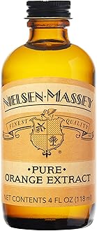 Pure Orange Extract for Baking, Cooking and Drinks, 4 Ounce Bottle