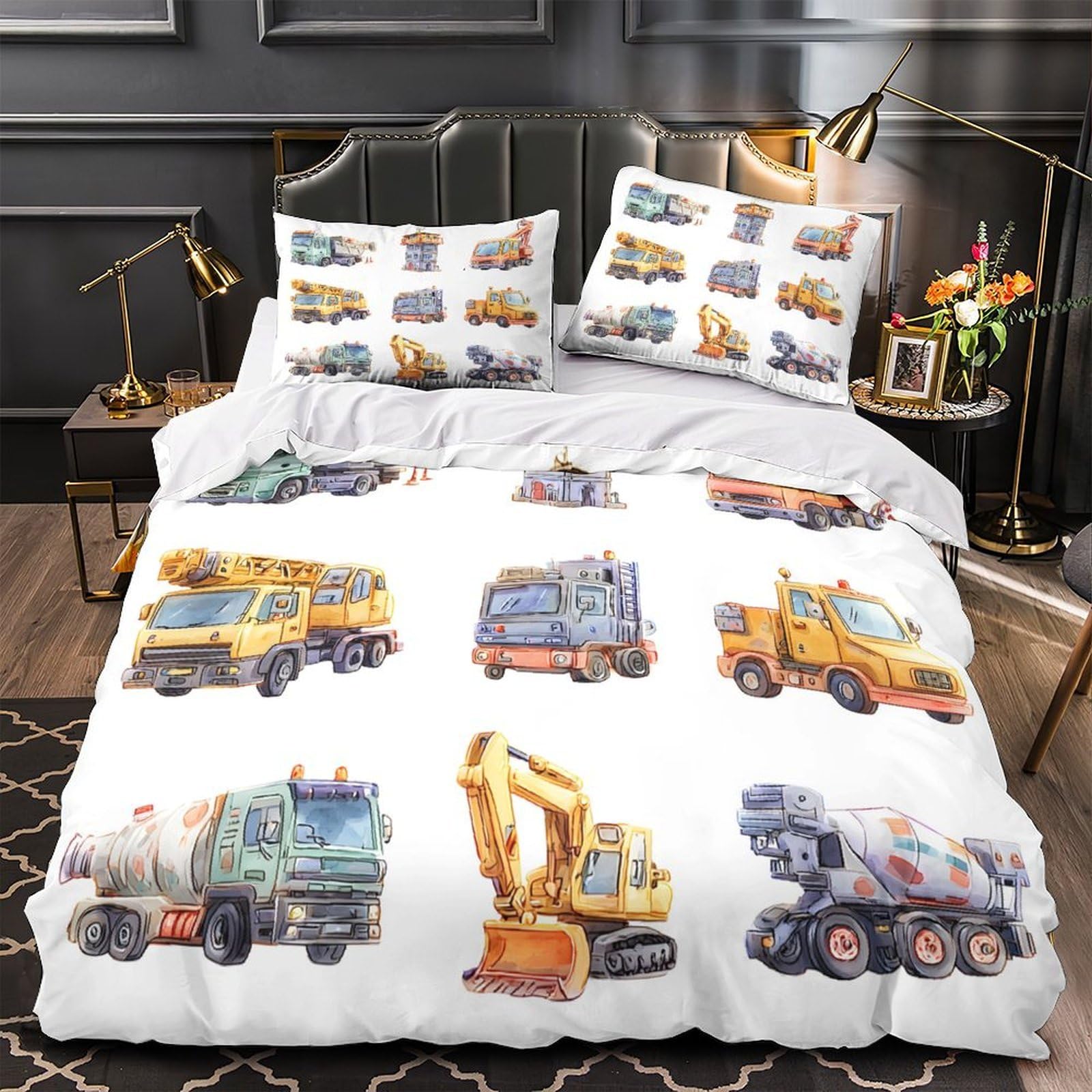 Parure de lit perroquet 200x200 cm avec housse de couette imprimée 3D en microfibre