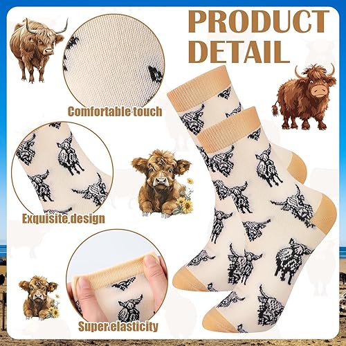 Miniatura 4 de 12 pares de calcetines de estilo surtido, calcetines suaves a granel, regalos novedosos para mujer