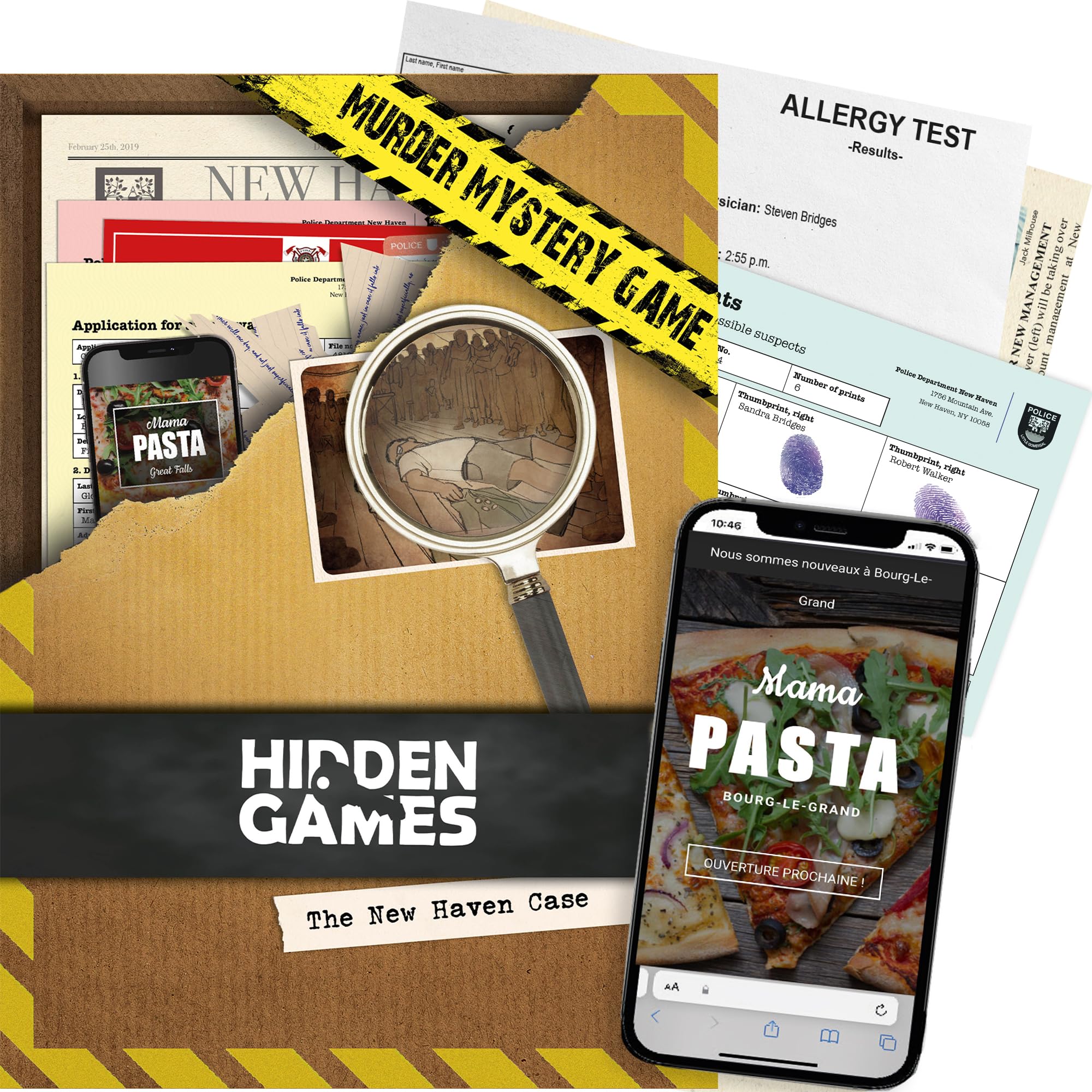 Hidden Games Murder Mystery Game – Solve a Crime at a Folk Festival – Cold Case Detective Investigation with 30+ Clues – Board Game for Teens, Adults, Couples & Groups - The New Heaven