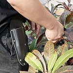 Pruning Shear Bag, Gardening Pruner Shears, Sheath Pruner, Sheath Protective Case, Pruning Shear Tool Belt Holder 9.84 x 3.93 x 0.74 inches(Black)
