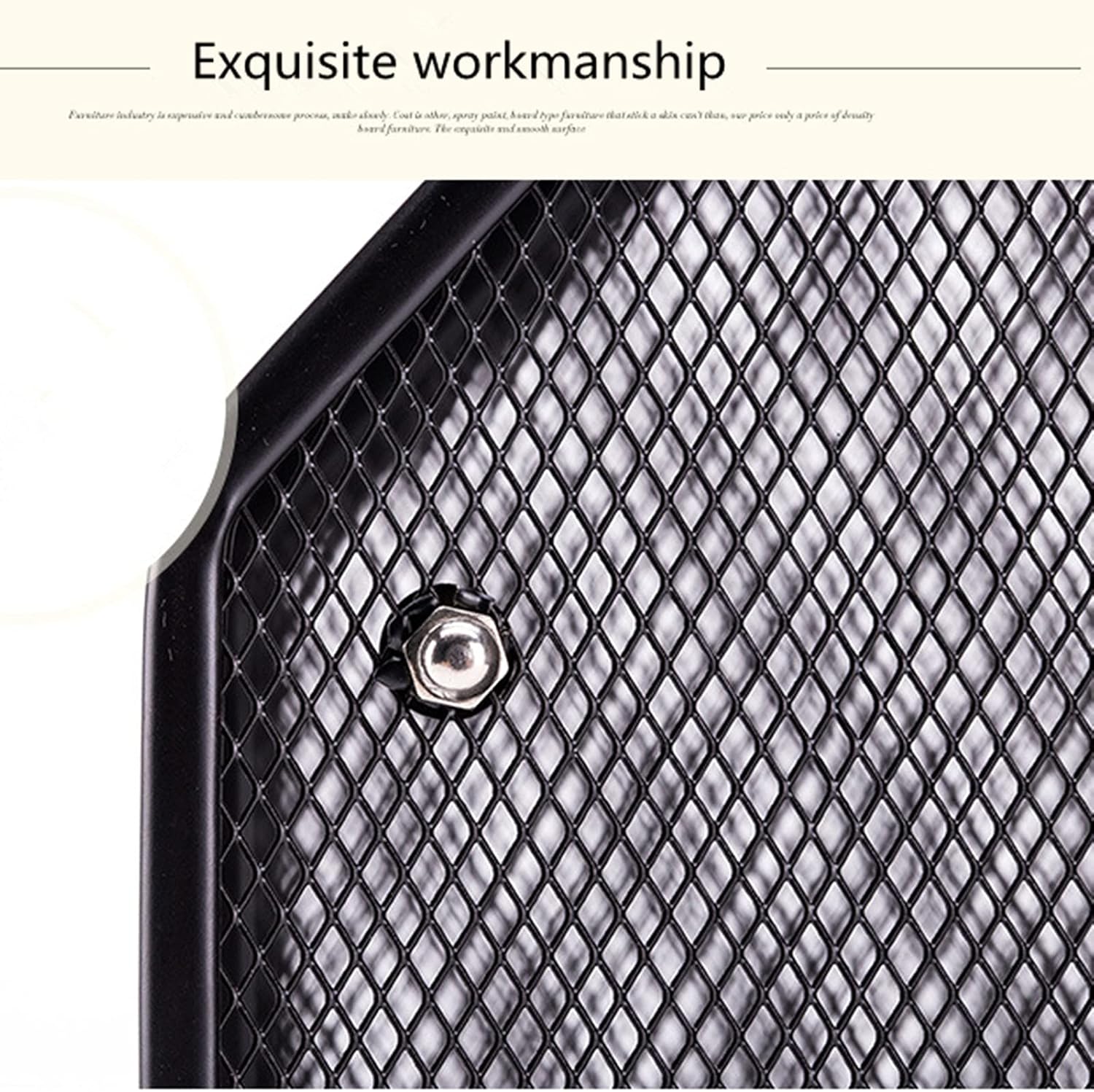 Vertical Style 4-Slot Mesh Metal Document Files Holder Rack,Desk Files Organizer Book Stand (4 Slot) (4-B-black) : Office Products