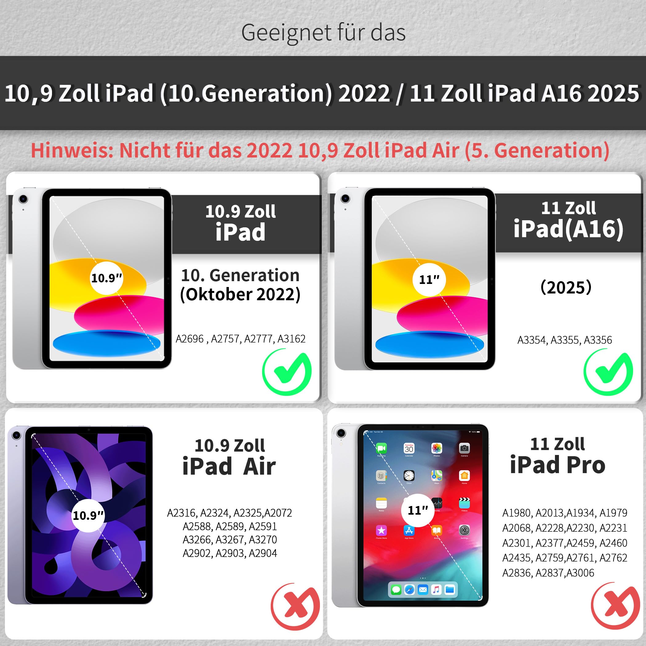 Buddi Thorn iPad Air 13 (24/25) Hoes met QWERTY Toetsenbord Book Case Zwart