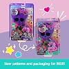 Polly Pocket Monster High Playset with 3 Micro Dolls & 10 Accessories, Opens to High School, Collectible Travel Toy with Storage