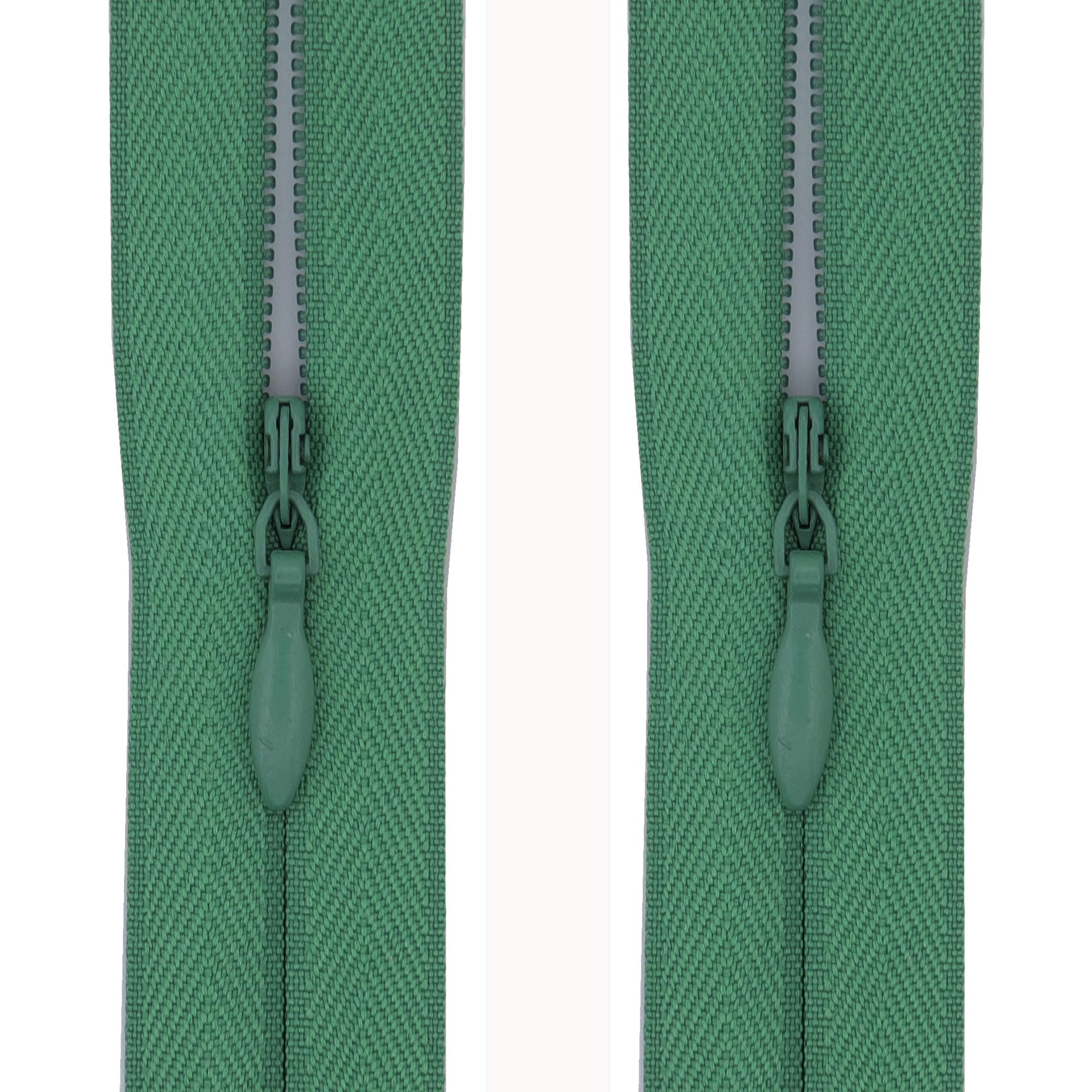 #3 Invisible Zips, 2 Pack, 12 Inch, Dusty Jade Green