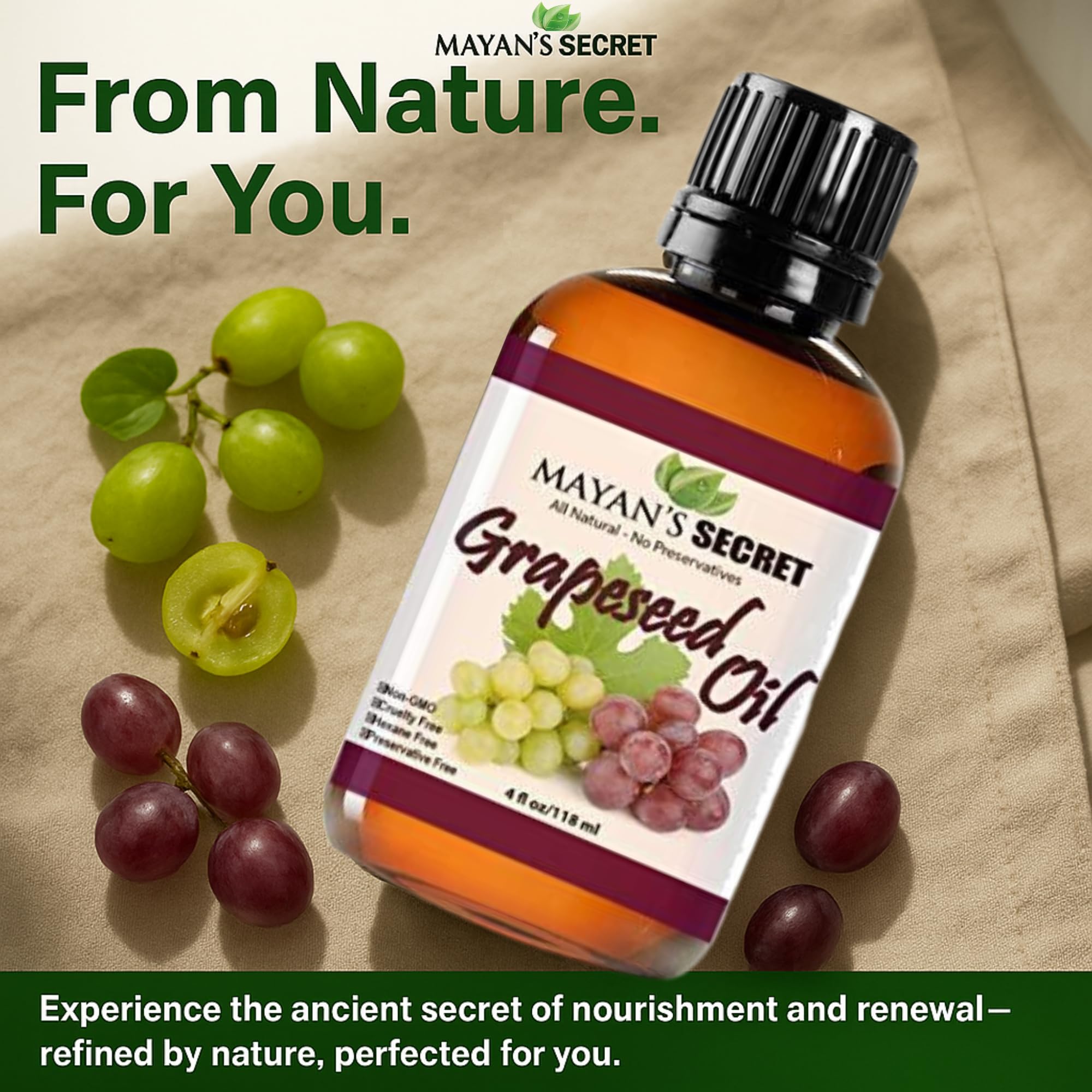 Amazon.com: Mayan's Secret GRAPESEED OIL ANTI-AGING MOISTURIZER