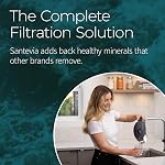 Santevia MINA Alkaline Water Filter Pitcher | Water Filtration System | Fluoride,Chlorine & Lead Filter | Water Purifier | Home Water Filtration Pitcher | 9-Cup at Home Water Filter | Made in Canada