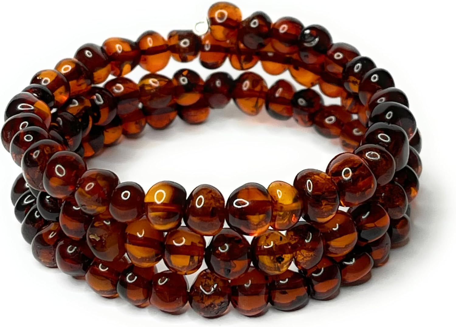 Natural Baltic Amber Women's Bracelet. Natural Amber Bracelet for Adults.Handmade Amber Beads Bracelet.