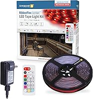 Vista 16 de Kit de luz de tira LED Armacost Lighting RibbonFlex Home 24V RGB+W cableado, multicolor, 4.9 m (423511)