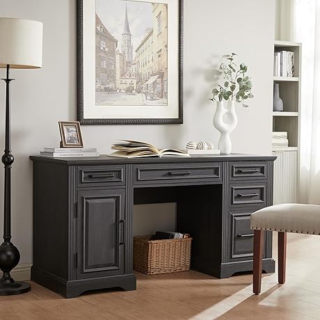 JXQTLINGMU Farmhouse Desk