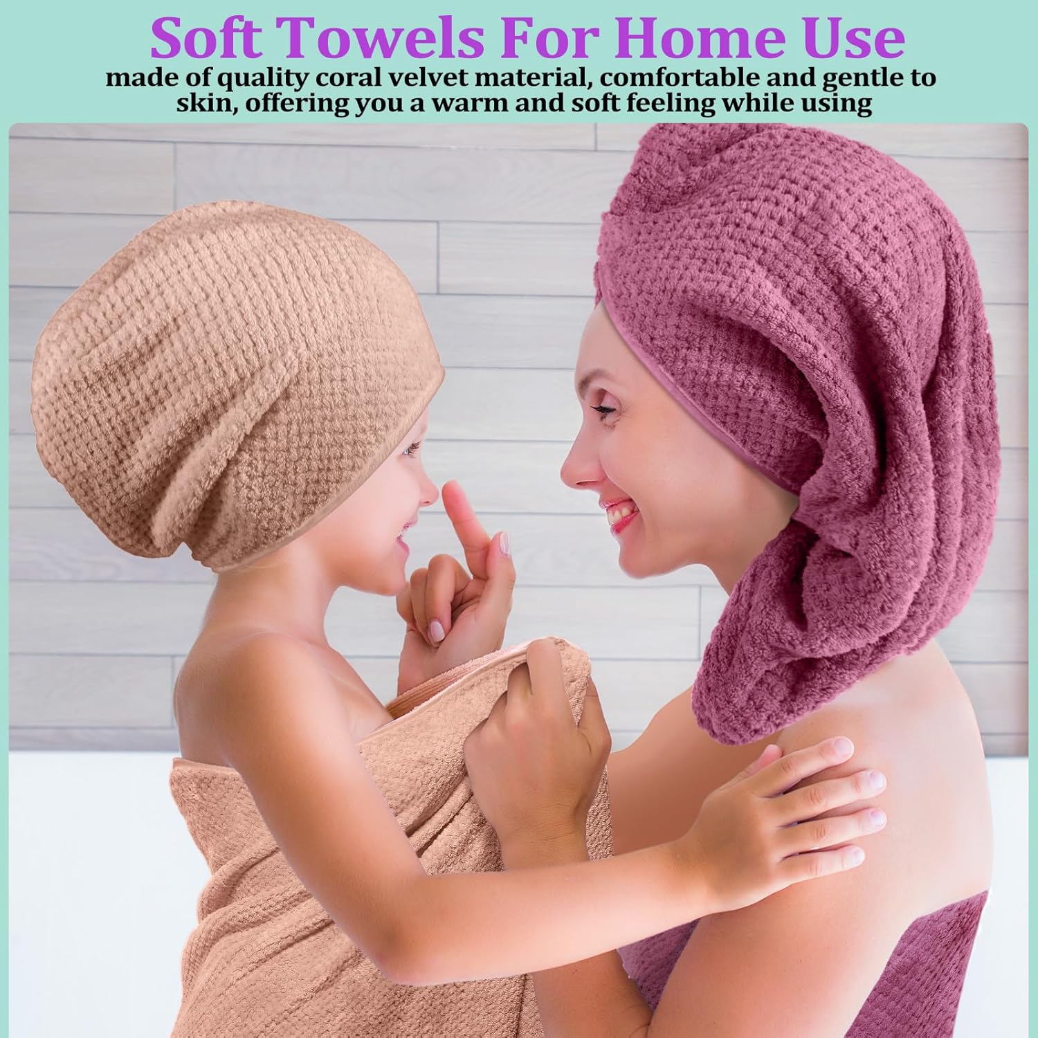 Mixweer 20 Pcs Bath Towel and Washcloths Set for Bathroom Includes 5 Bath Towels 5 Hand Towels 10 Washcloths, Soft Coral Velvet Absorbent Quick Dry for Sports Shower Hotel Spa(Rich Color)