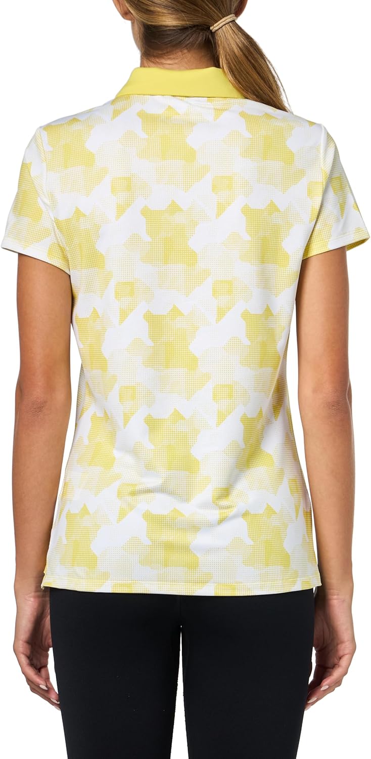 Adidas Womens Ultimate365 Printed Polo Shirt