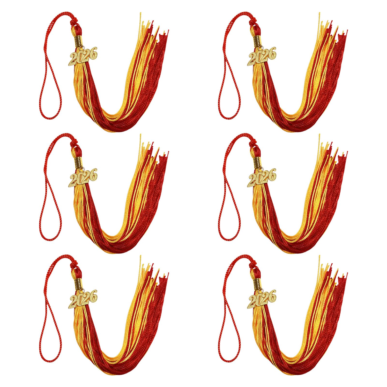 Graduation Tassels 2026 Year Identifier Easy Installation for Cap and Craft Projects Soft Polyester Tassels