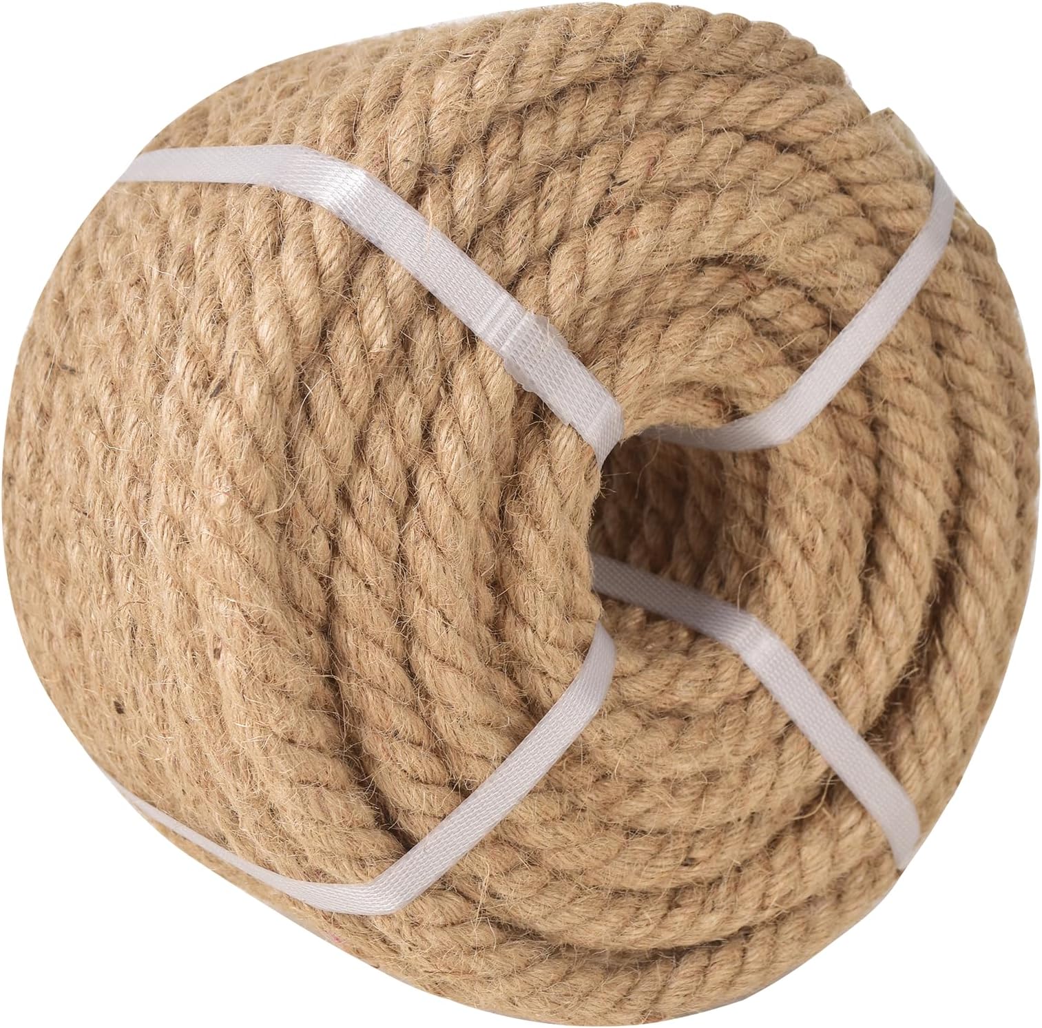 Amazon.com: Jute Rope (1 in X 50 ft), 25mm Thick Twisted Manila Ropes ...