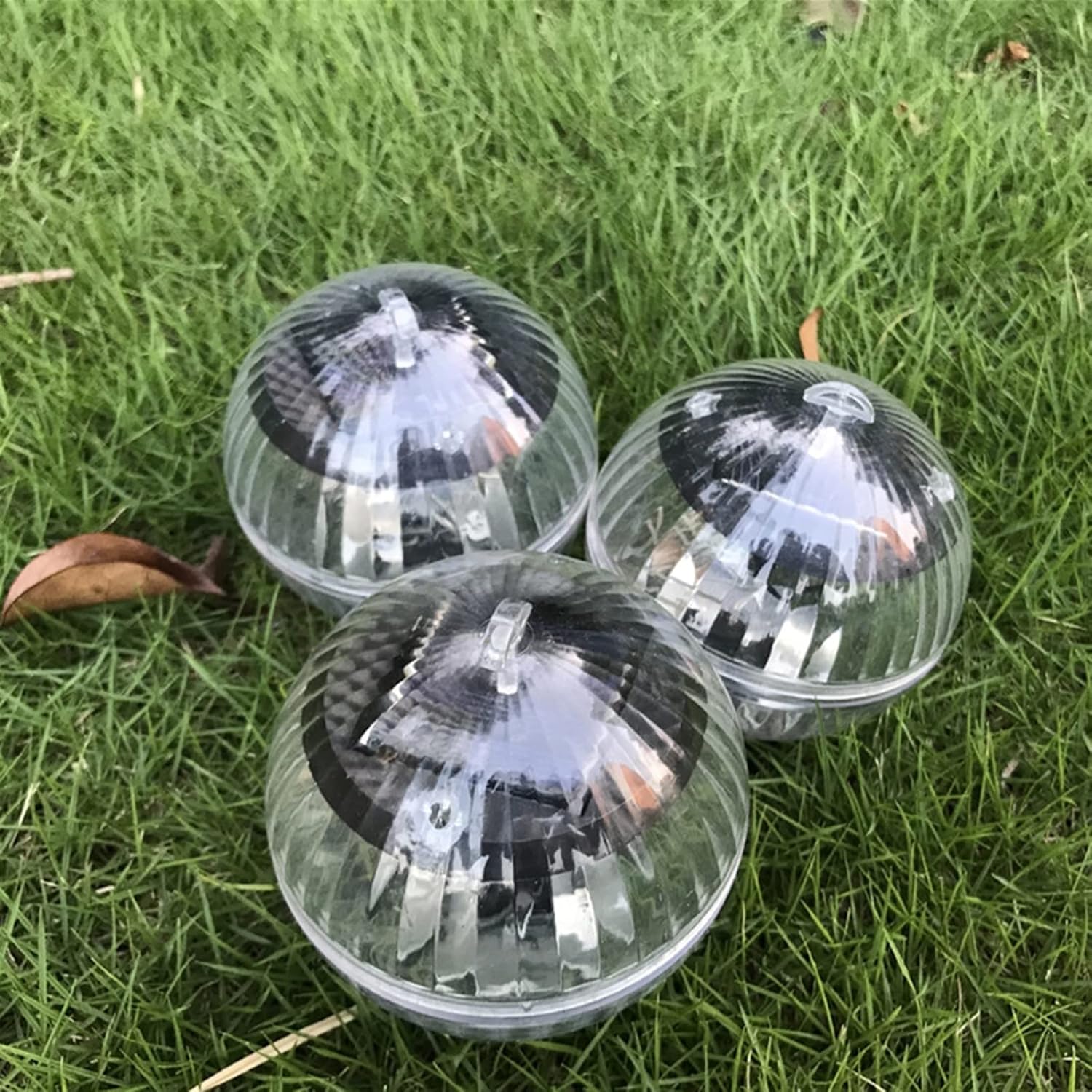 Solar Pond Floating Lights RGB Underwater Ball Light Waterproof Solar Powered Garden Swimming Pool Lights for Aquarium Garden(Warm White)