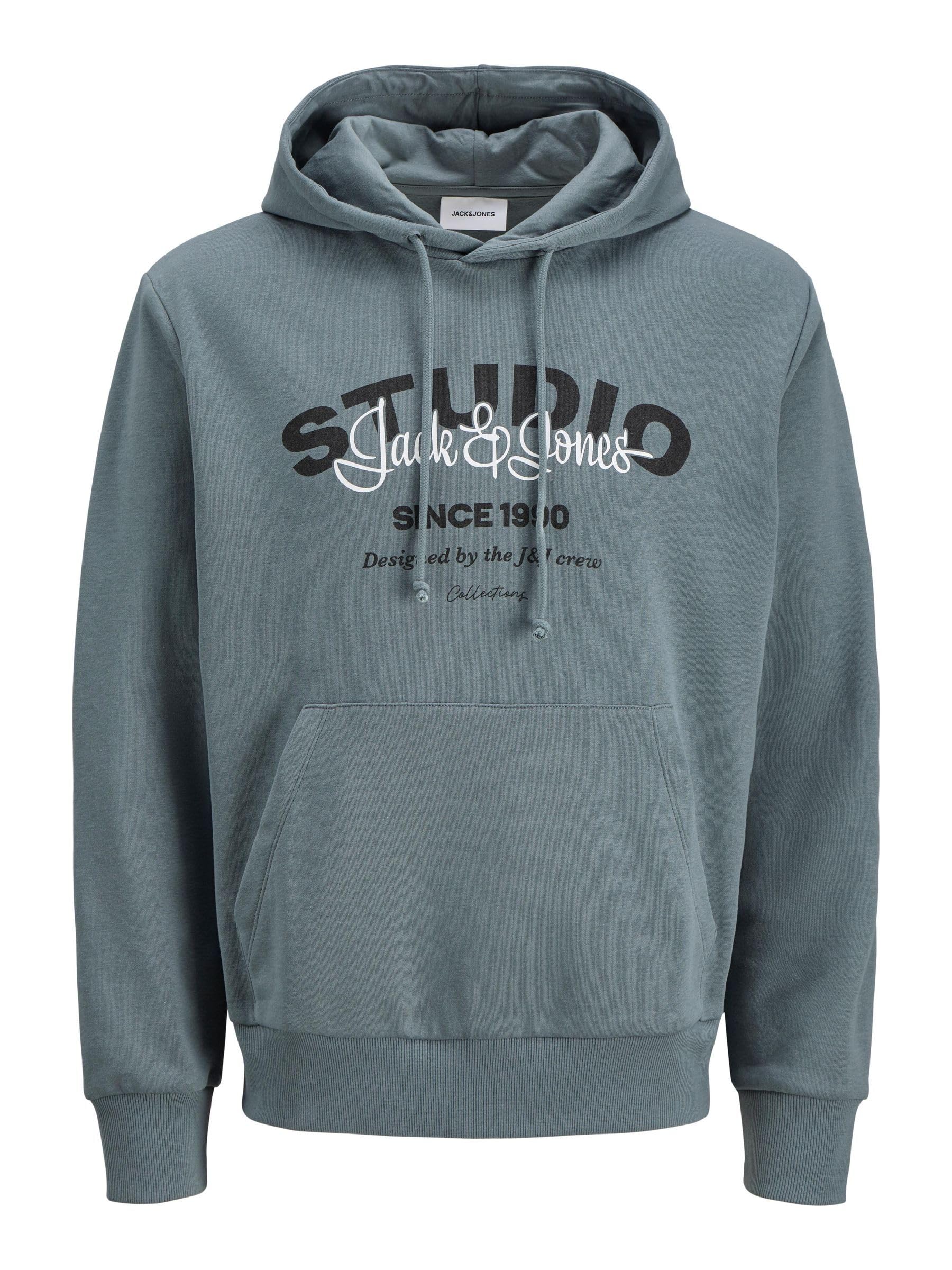 JACK & JONES Jjyuki Sweat Hood Bf, stormy weather, S