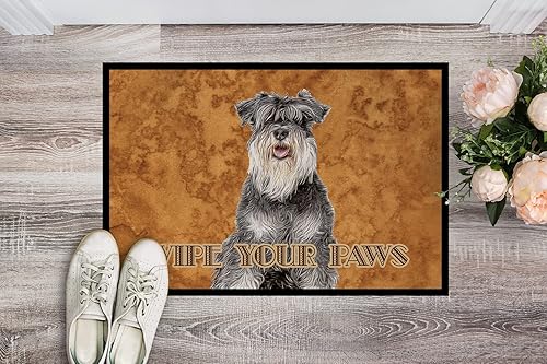 Miniatura 2 de Caroline's Treasures KJ1221JMAT Schnauzer - Tapete para puerta delantera, 24 x 36 pulgadas, tapete para puerta delantera, interior y exterior,