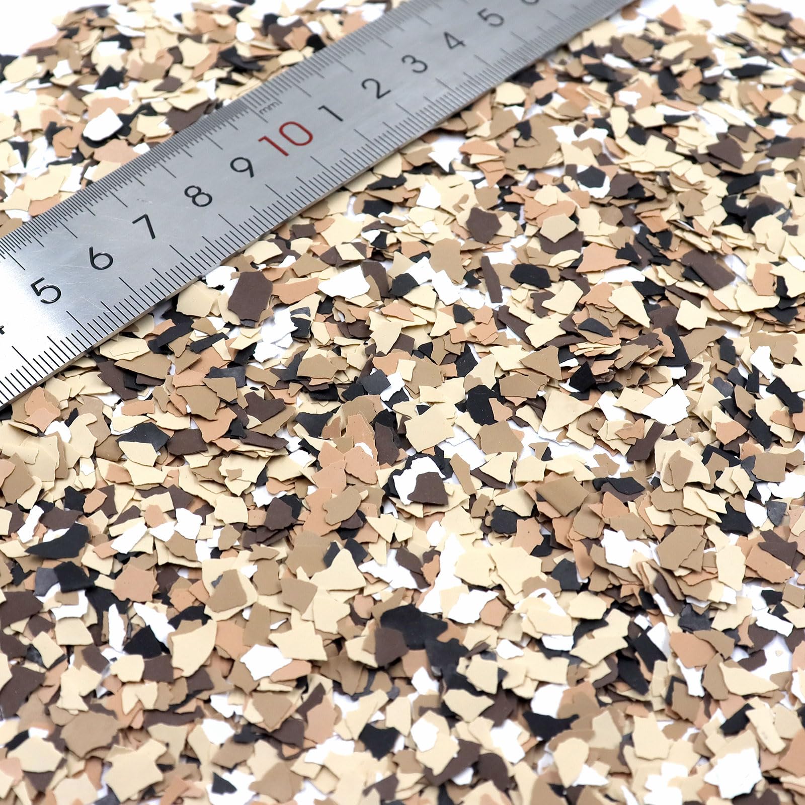 ONTWIE Epoxidboden Flocken, 900G Mischung dekorative Farbchips, Beton Bodenbeschichtungen, Farbflocken, Garagen-Epoxidboden-Kit für Garagenbodenfarbe, Wand-Innen- und Außenhausfarbe