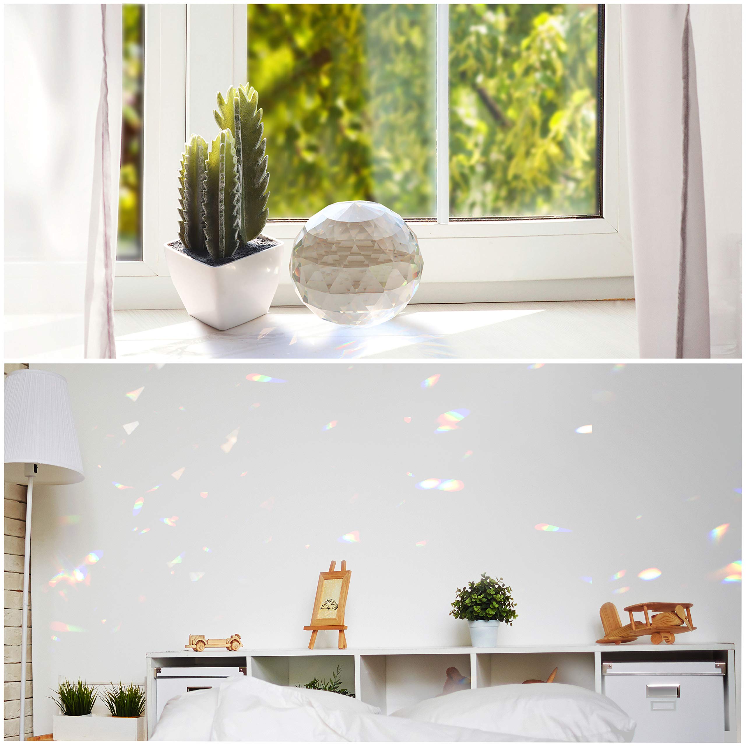 Belle Vous Boule de Cristal K9 à Facettes - Boule Cristal Photographie 8cm avec Support, Pochette en Velours, Tissu en Microfibre et Boite Cadeau - Boule en Verre Transparente pour Médiation, Guérison Belle Vous Boule de Cristal K9 à Facettes - Boule Cristal Photographie 8cm avec Support, Pochette en Velours, Tissu en Microfibre et Boite Cadeau - Boule en Verre Transparente pour Médiation, Guérison