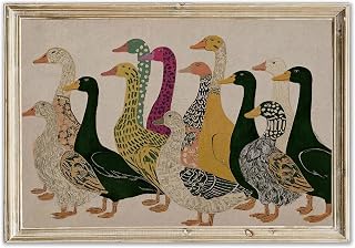 Rustic Farmhouse Wall Art Vintage Duck Wall Art Prints, 24"x16" Unframed | Funny Animal Poster Artwork, Colorful Duck Poster, Abstract Animal Canvas Painting Prints, Living Room Bedroom Bathroom Decor