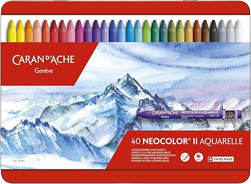 Caran dAche Classic Neocolor II AQUARELLE - Pasteles solubles en agua 40 colores