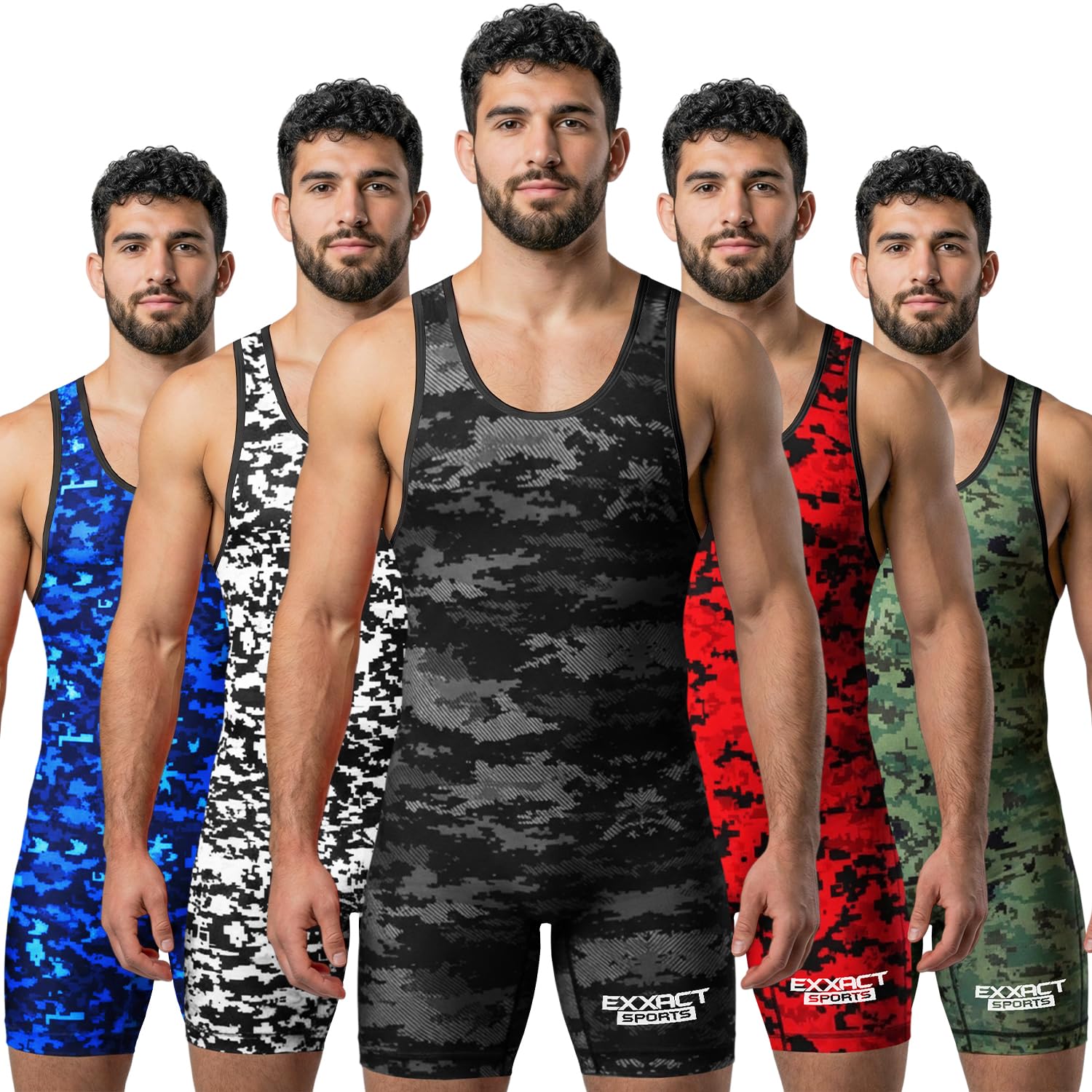 GET BETTER TODAY シングレット Amazon.co.jp: Exxact Sports 昇華メンズレスリングシングレット、高