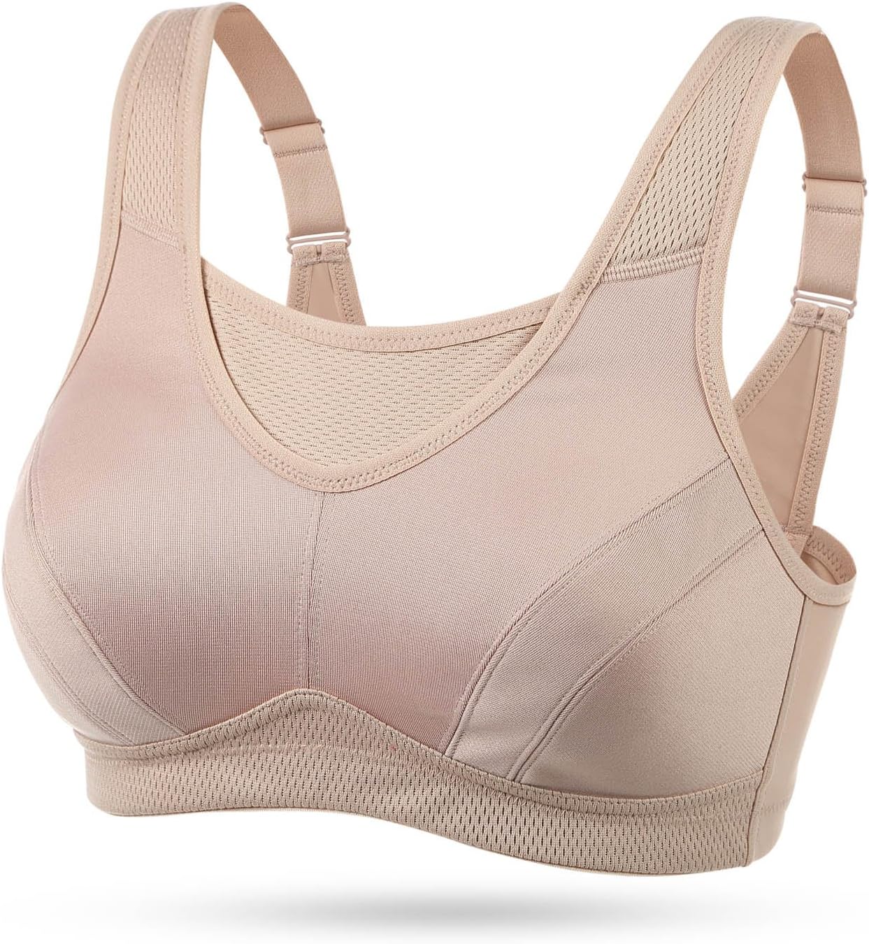 WingsLove Women's Sports Bra High Impact Bra Full Coverage Wirefree Workout Non Padded Ultimate Running Bra Sports Bra Women Plus Size