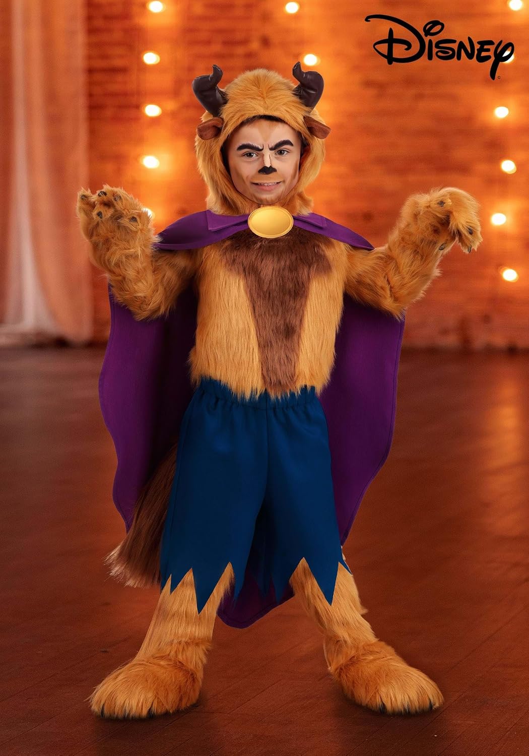 Toddler Deluxe Disney Beast Costume with Cape Shirt Pants & Accessories | Beauty and the Beast Halloween Cosplay Outfit