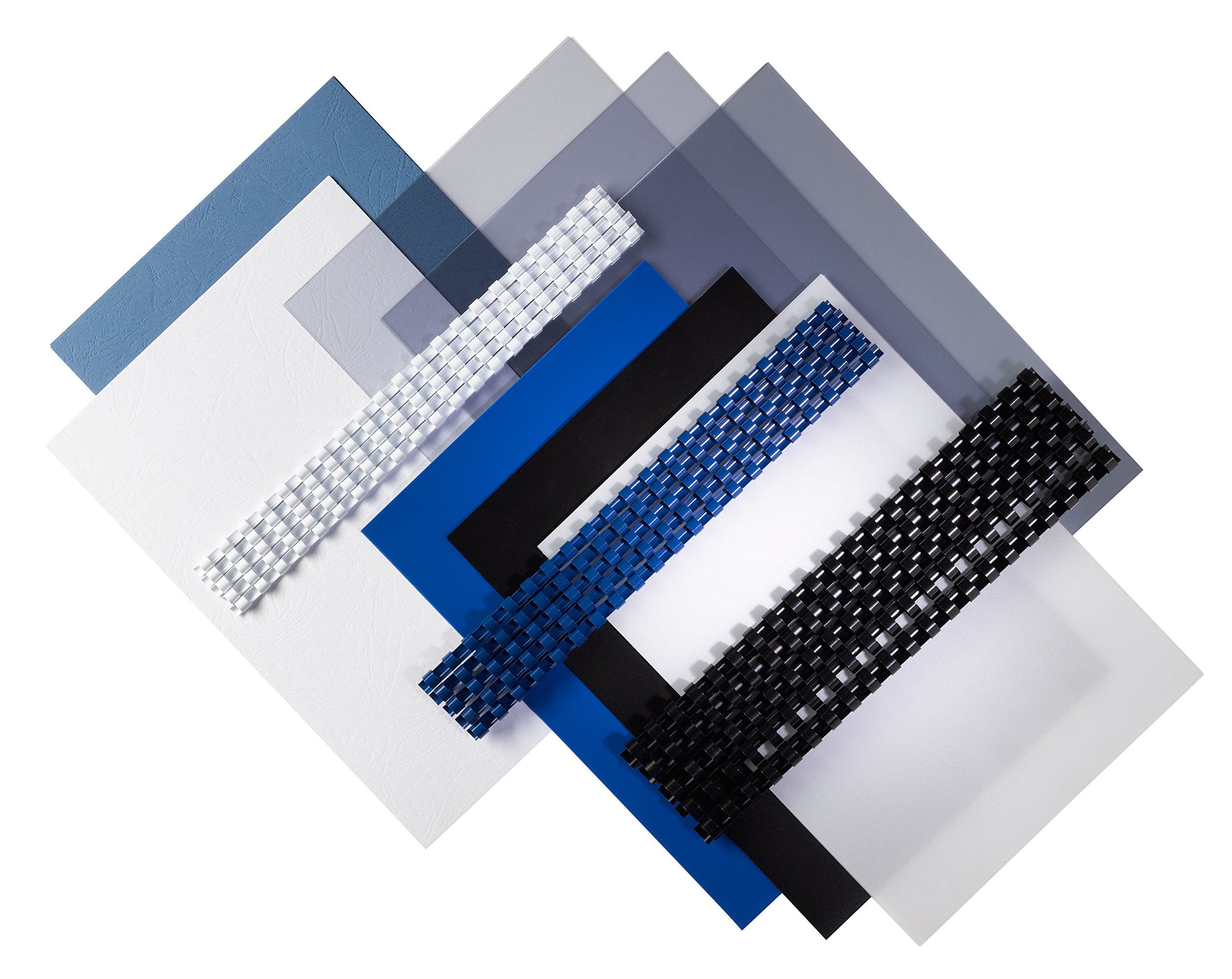 Fellowes 5627501 Star+ 150 perforelieur manuel par anneaux plastique usage modéré perfore 12 feuilles relie 150 feuilles & 5371801 Kit de consommables pour 20 reliures plastique