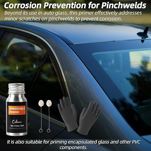 Miniatura 6 de Imprimación para parabrisas de 1 onza líquida, imprimación de uretano para automóviles, promueve la adhesión de selladores de poliuretano,