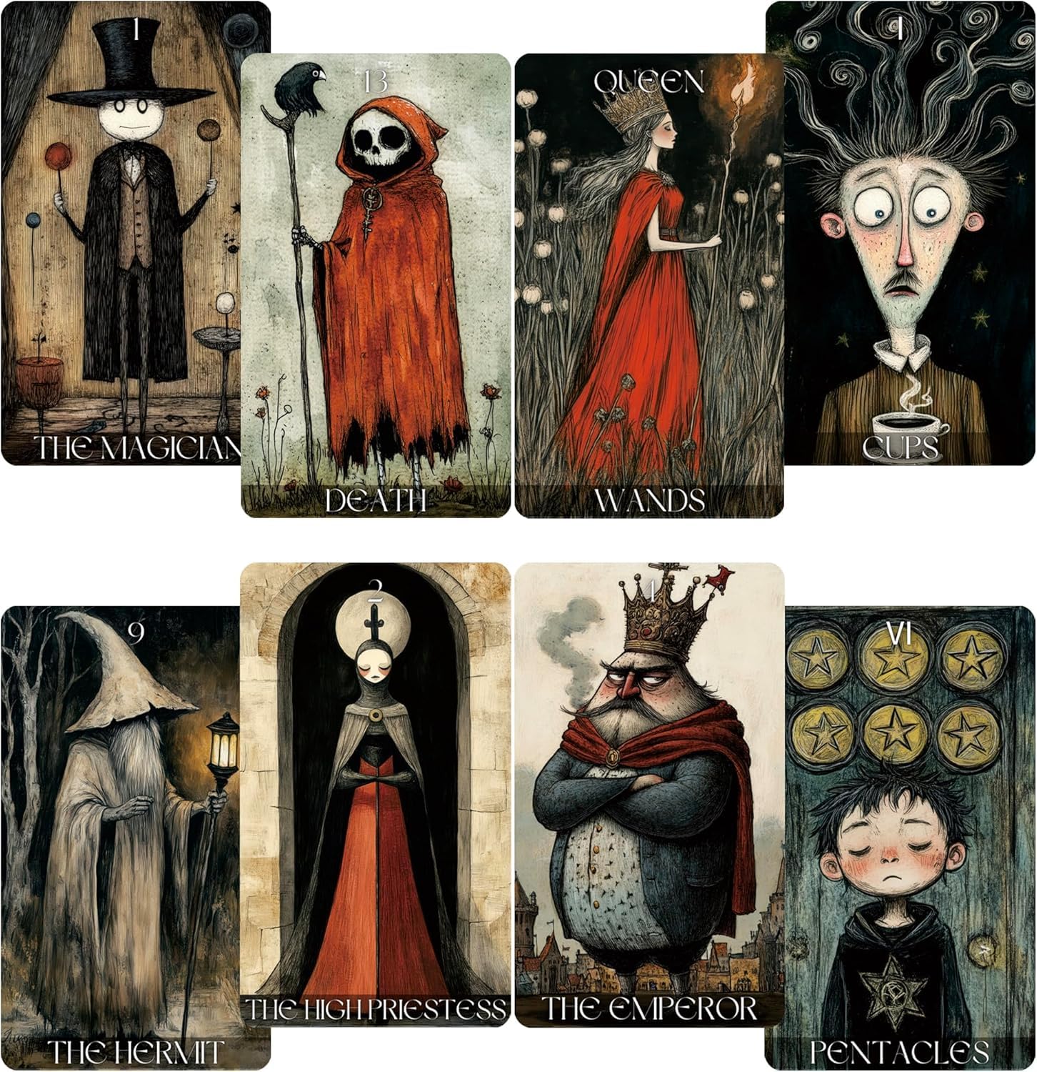 LIGHTOF JUSTICE Daydream Tarot Cards for Beginners Tarot Deck Surreal Dreamlike Style, Fortune Telling Cards