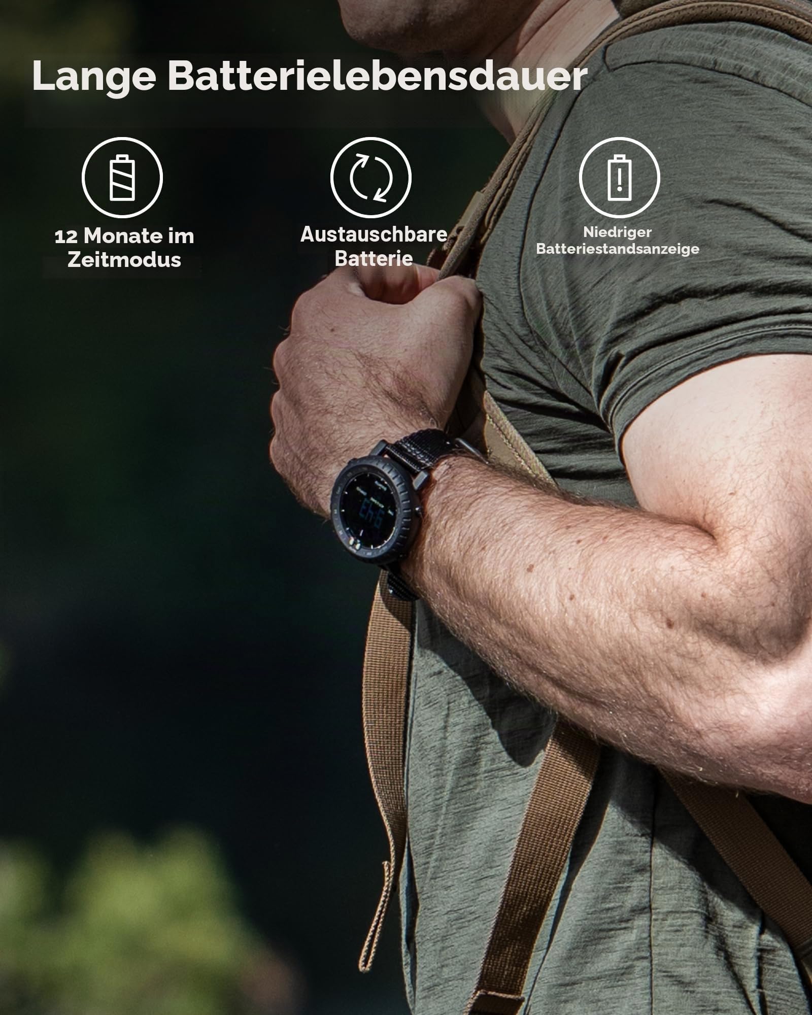 SUUNTO Core Alpha Stealth Outdoor-Uhr mit Höhenmesser, Barometer und Kompass