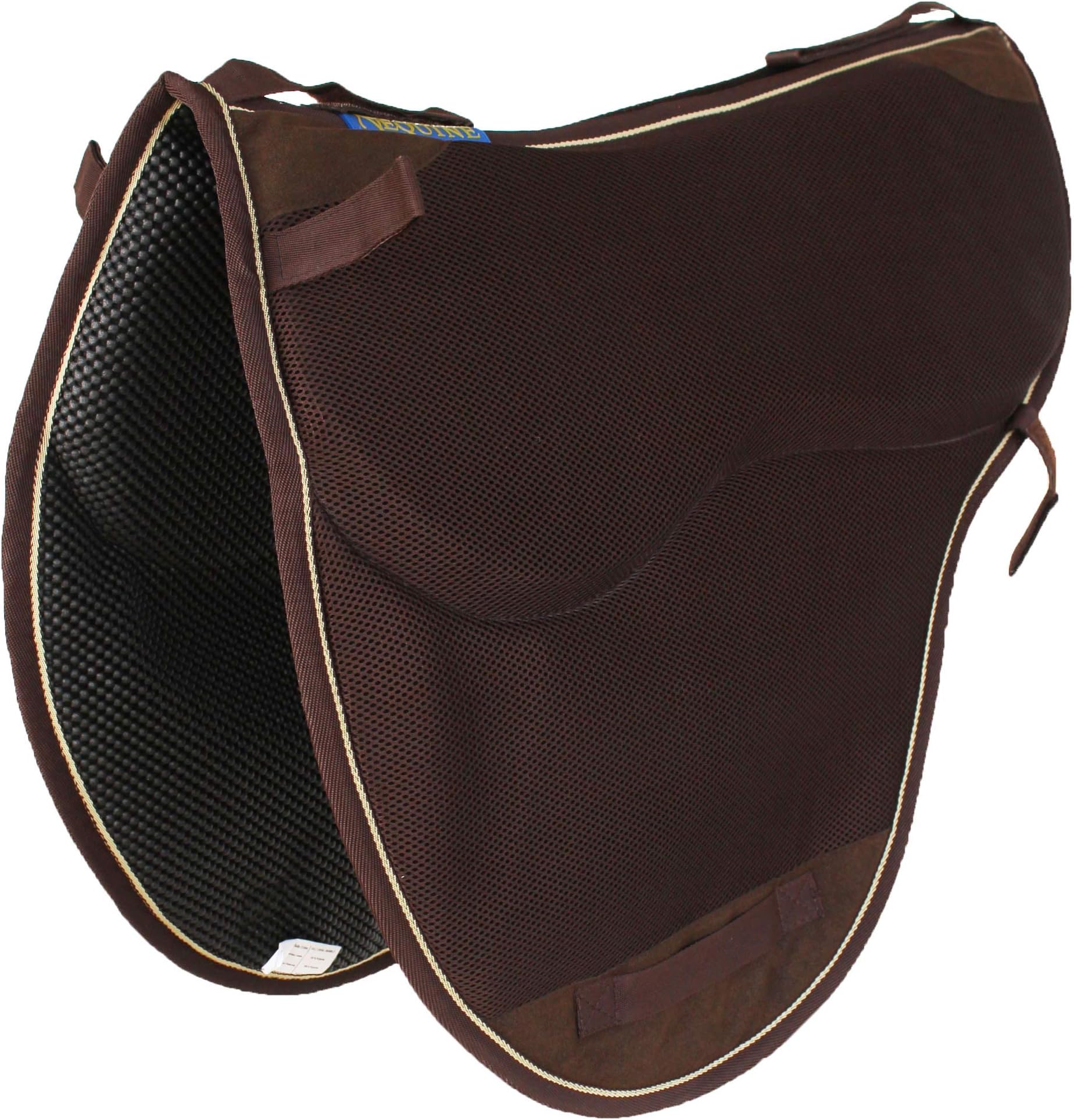 Horse English Endurance Treeless Non-Slip Neoprene Saddle Pad Brown 6405BR