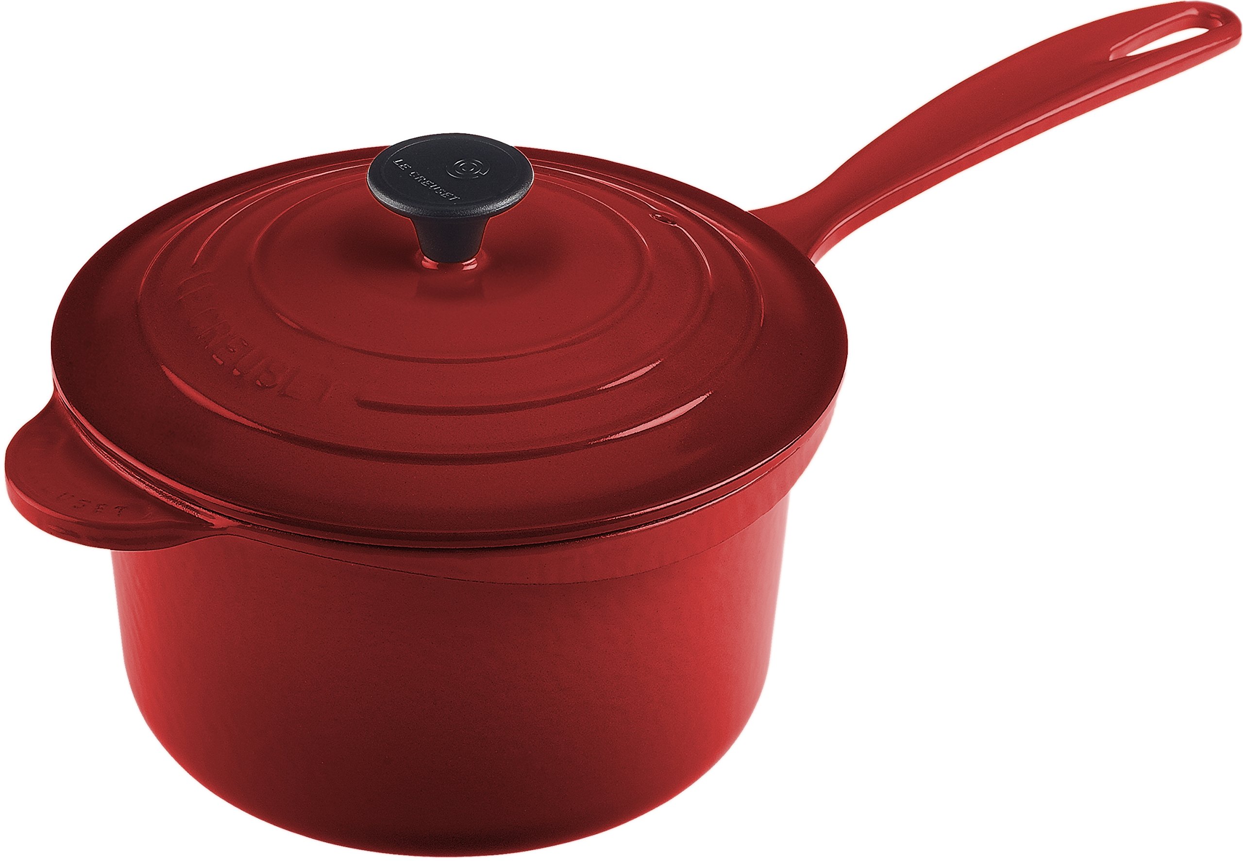 Amazon | Le Creuset エナメル鋳鉄 2-3/4クォート 鉄ハンドル 精密注ぐ