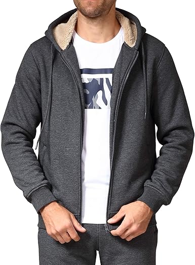 thick fleece hooded jacket