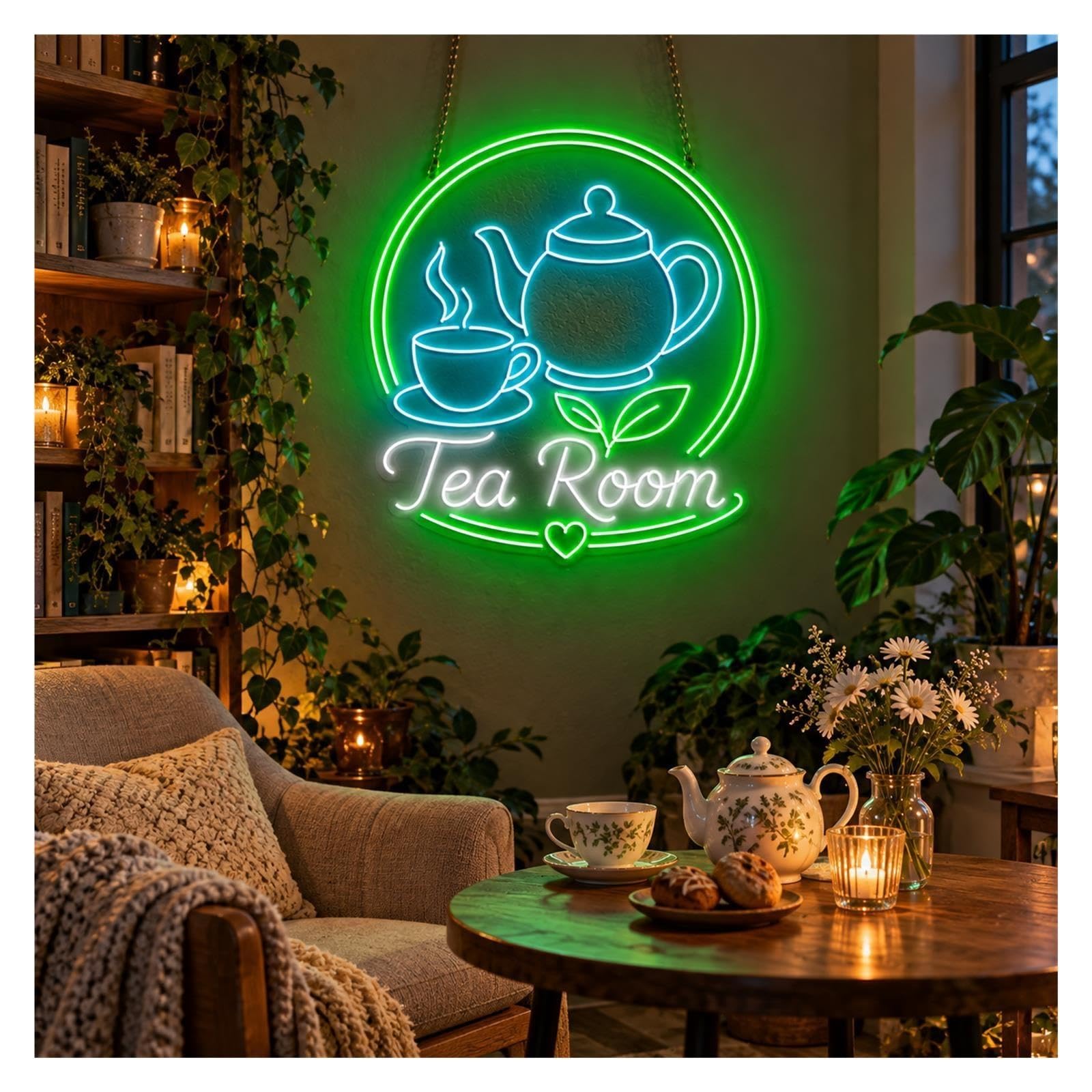 Insegna al Neon Insegna Al Neon Tea Room