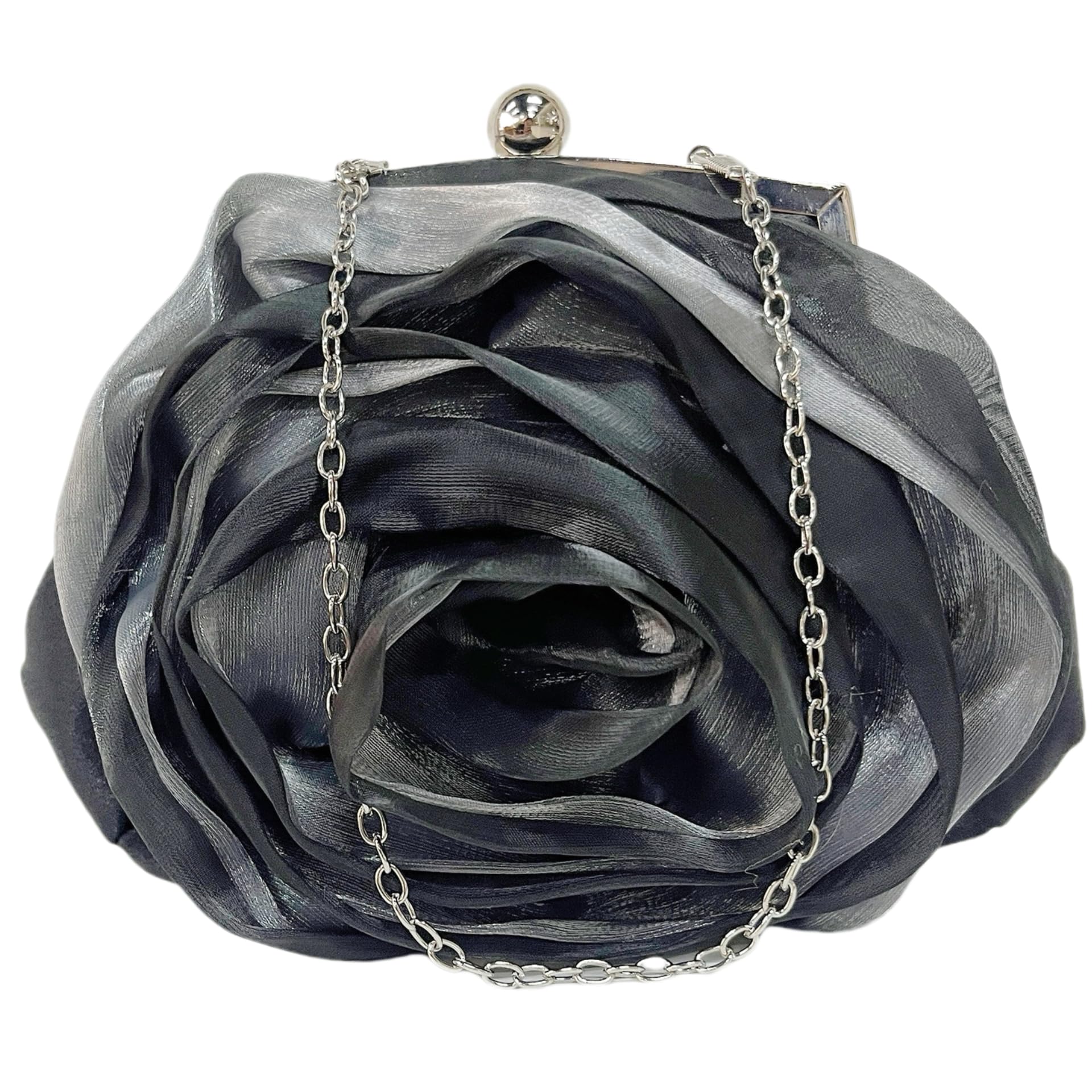 Pandalein Damen Schleife Clutch Seide Abendtasche Brauttasch