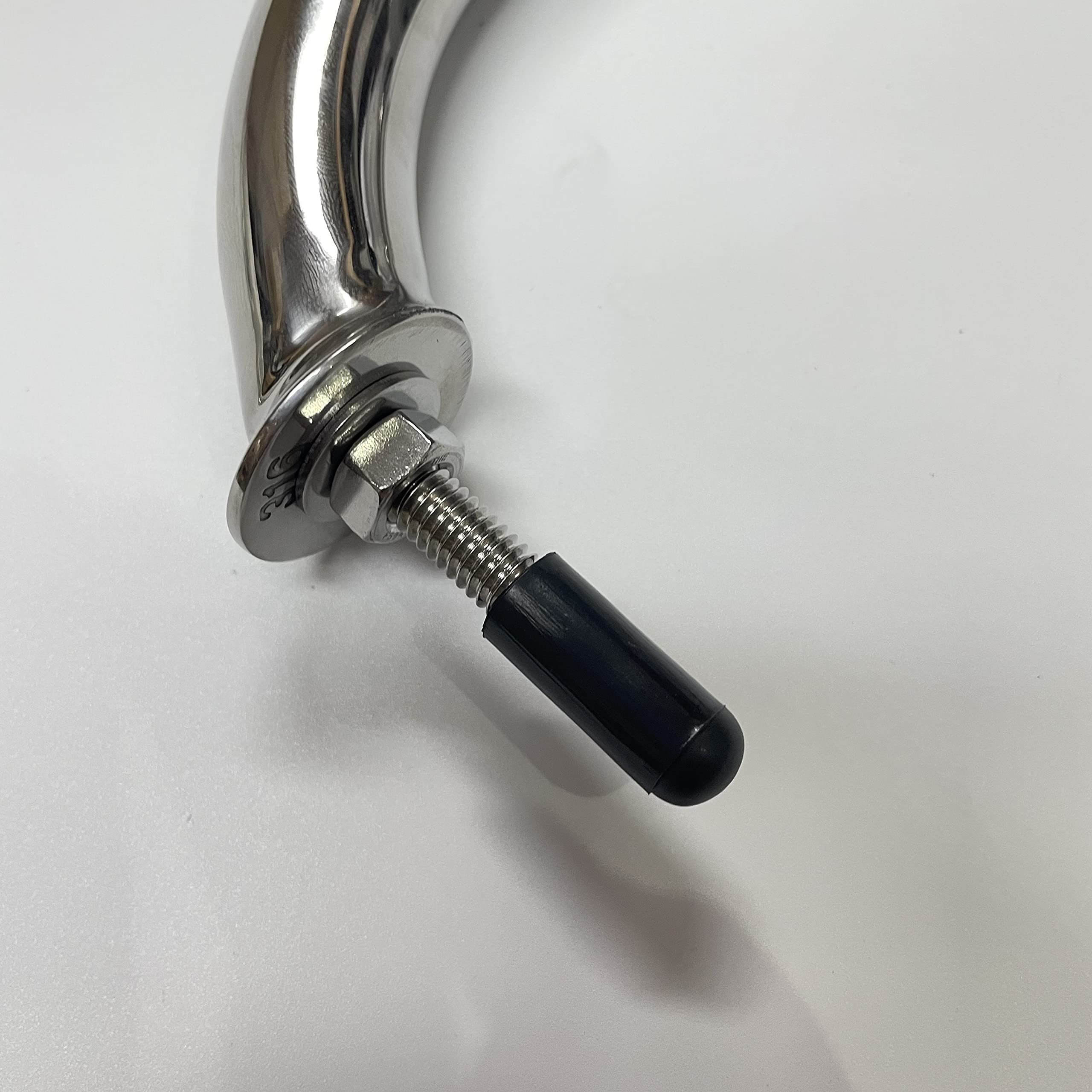 2 Maniglie Corrimano Acciaio Inox 25,4 Cm - Per Barca, Camper, Garage - Lucido Specchio