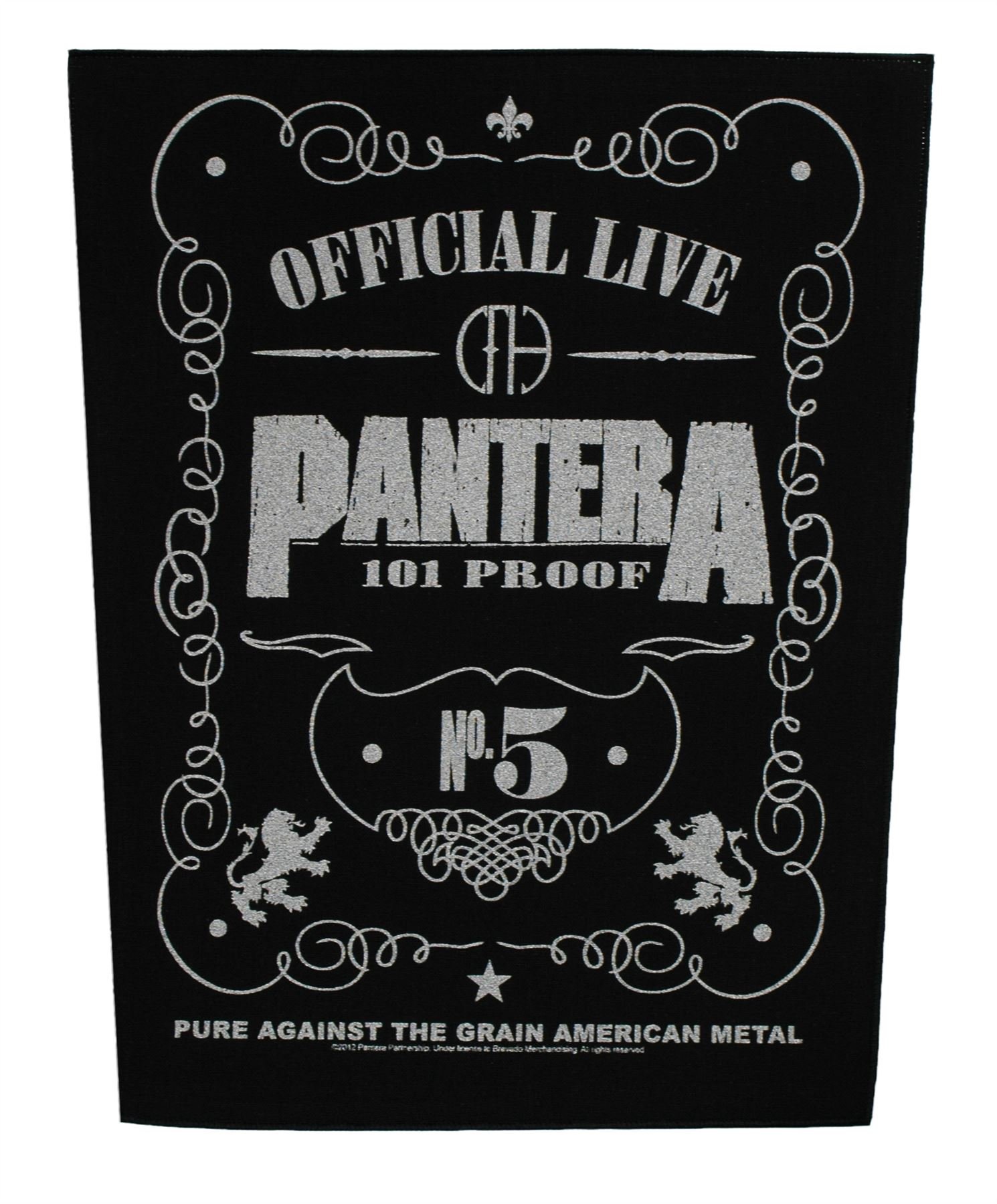 Pantera 101% Proof Back Patch