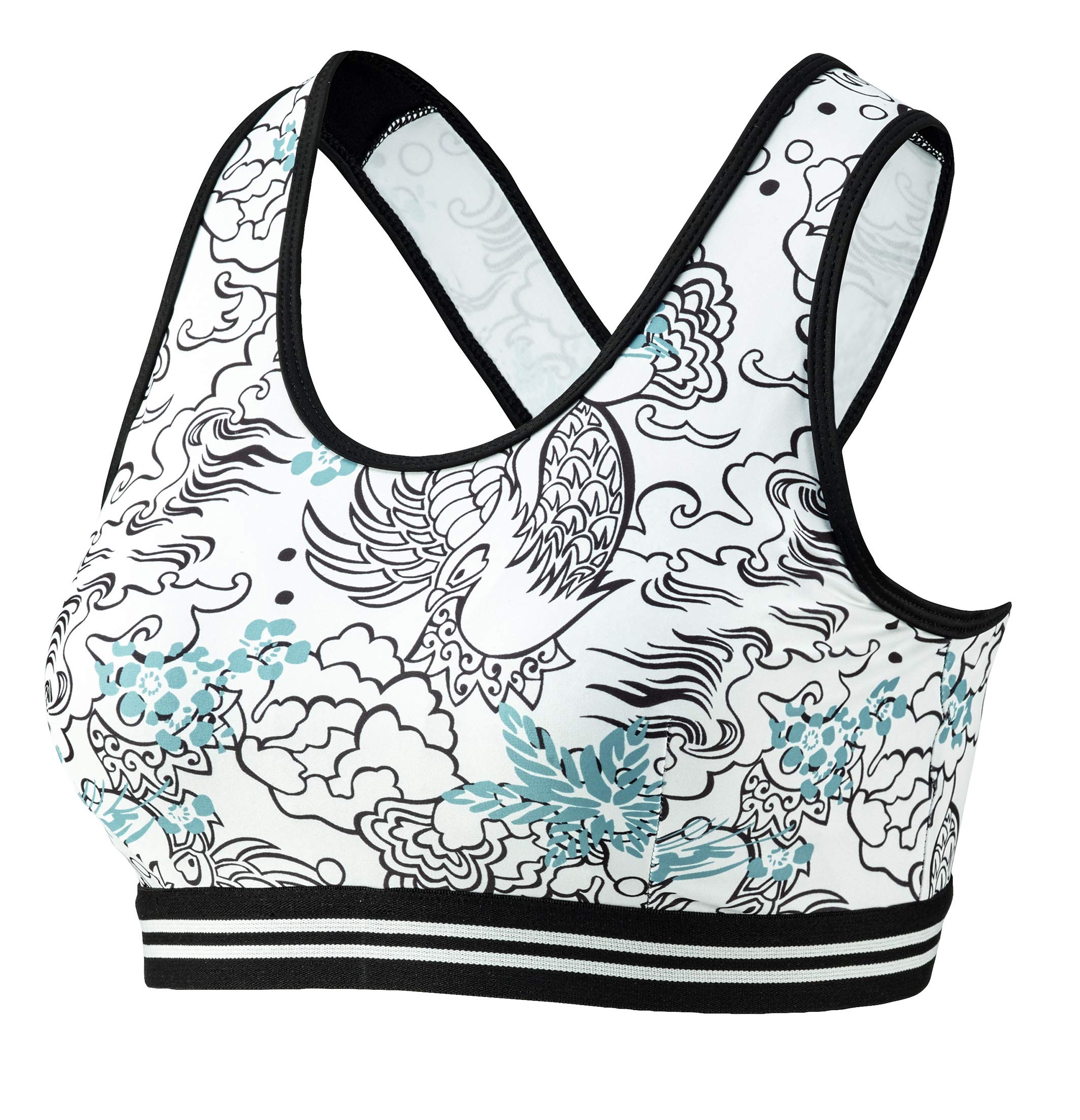 Beco Bikini Top-5617 Women's Bikini Top - White/Multi-Coloured, 42