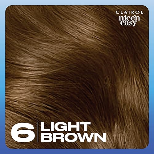Miniatura 10 de Clairol - Tinte permanente Nice'n Easy para el cabello, color castaño claro 6 (Light Brown), paquete de 3 unidades