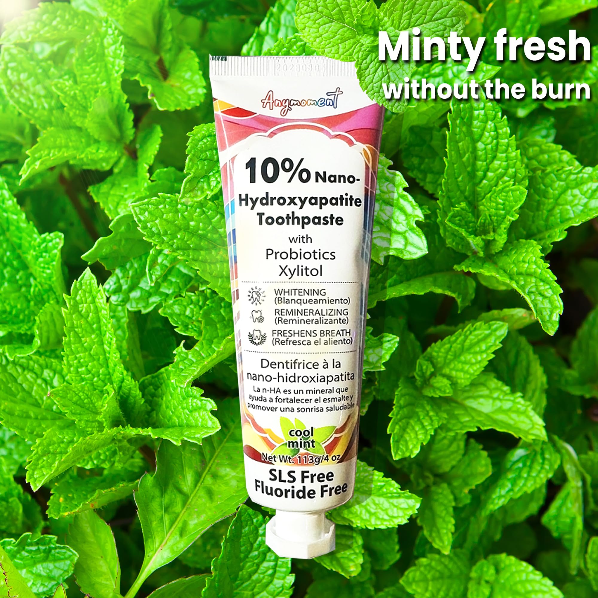 Anymoment Hydroxyapatite Toothpaste for Sensitive Teeth, 10% Nano