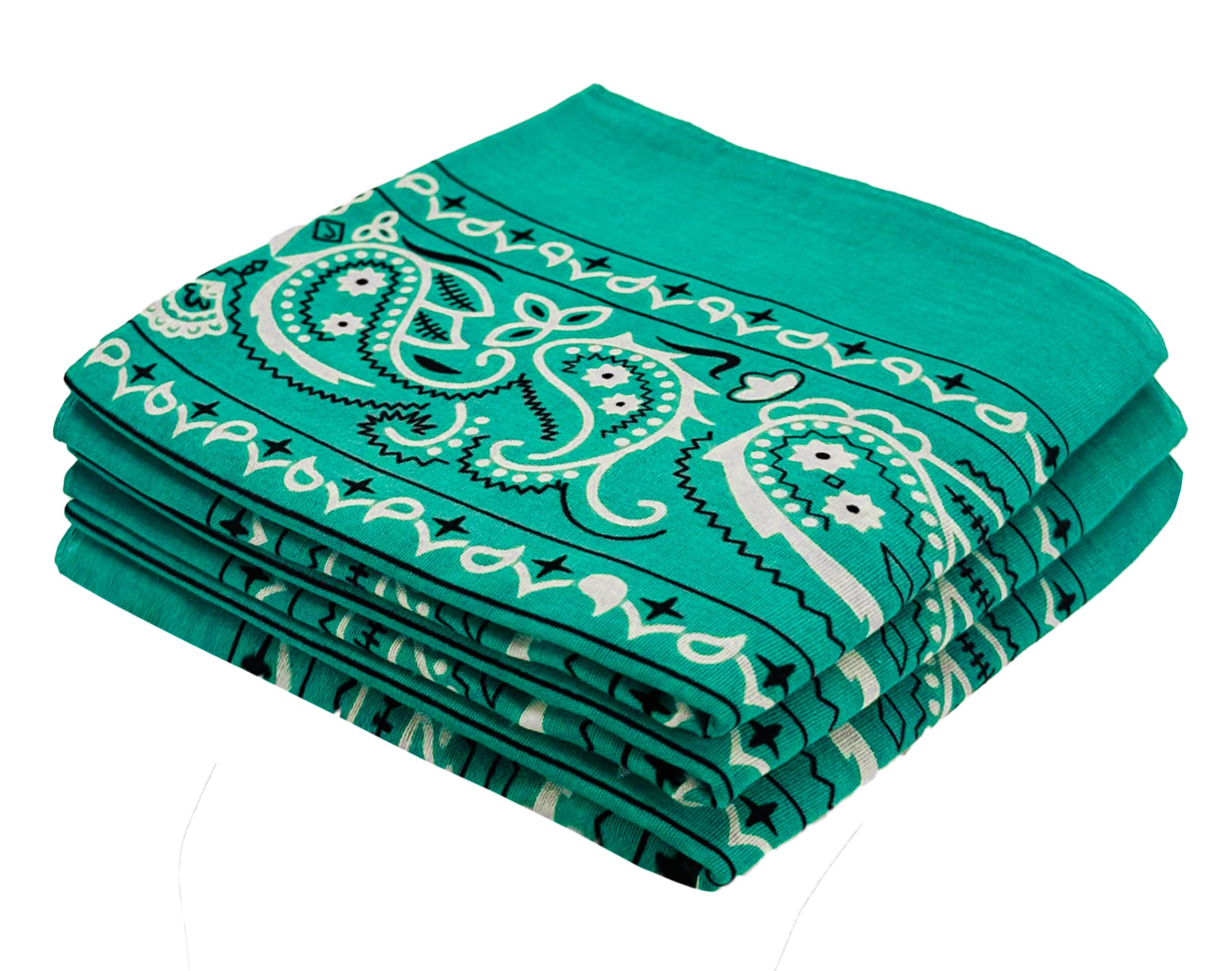 Every-ville Cotton Bandana Handkerchief for Men &amp; Women, 3 Pack