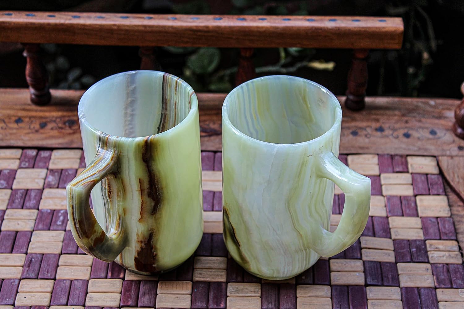 Beer Mugs Onyx Marble Curated Collection Set of 2 Each 700 ml 22 Oz