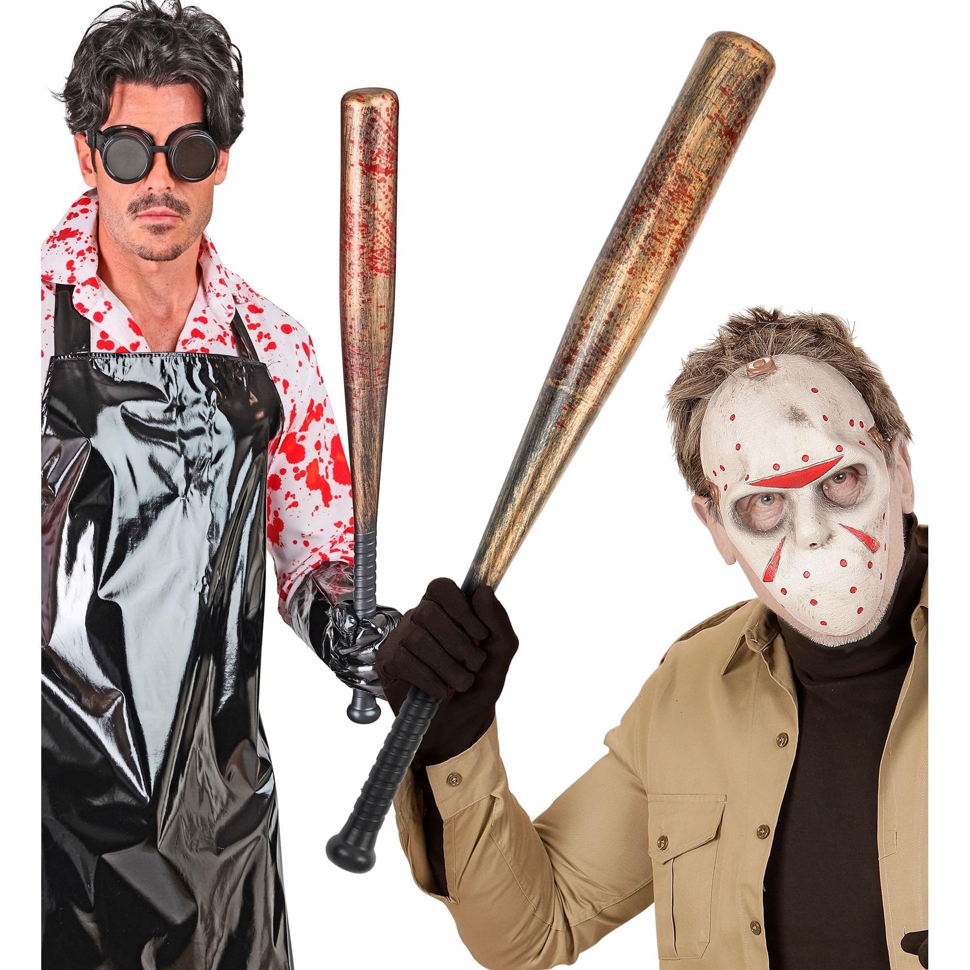 W WIDMANN MILANO Party Fashion Bate de béisbol ensangrentado Accesorio Falso Halloween Carnaval