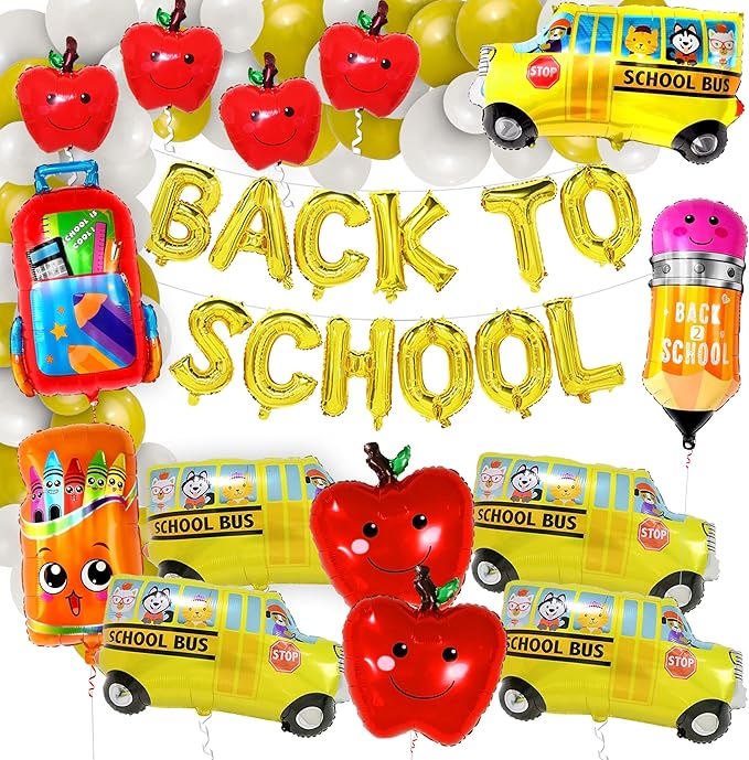 Large, Back to School Balloons Arch Set Pack of 40 Back