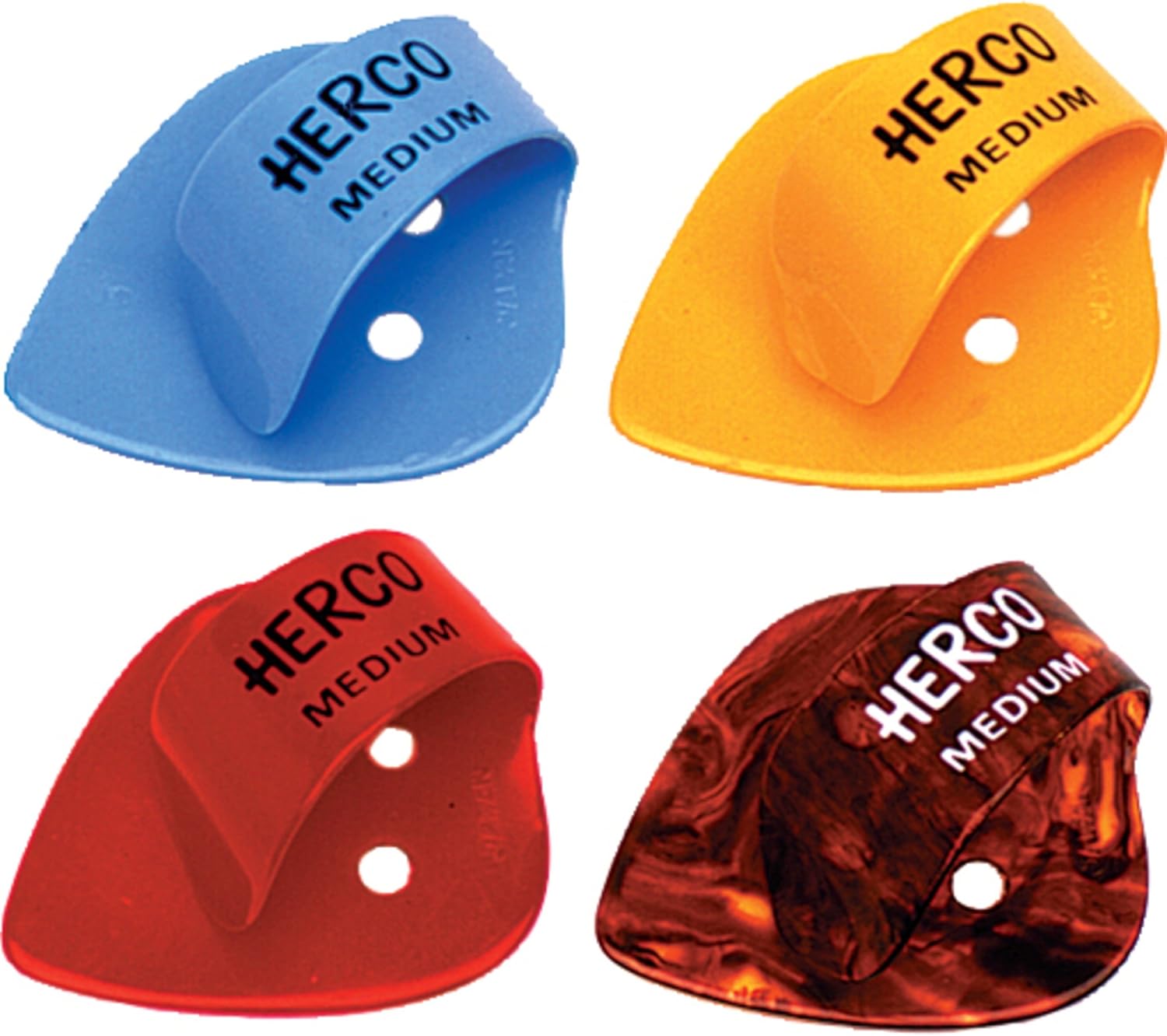 JIM DUNLOP HE112 Flat Thumbpicks, Medium, 24/Bag