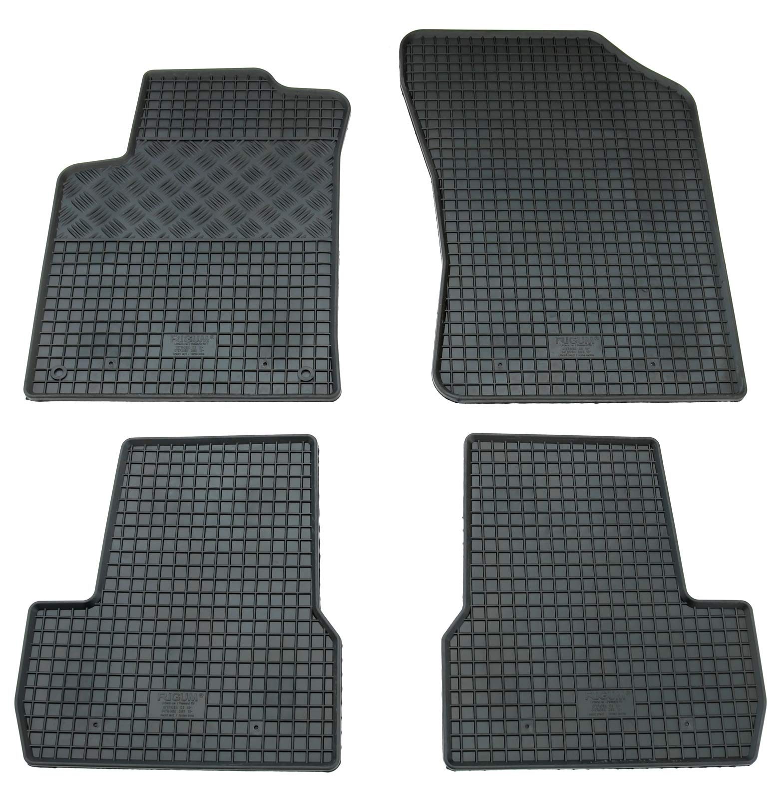 AD Tuning Set di 4 tappetini in Gomma