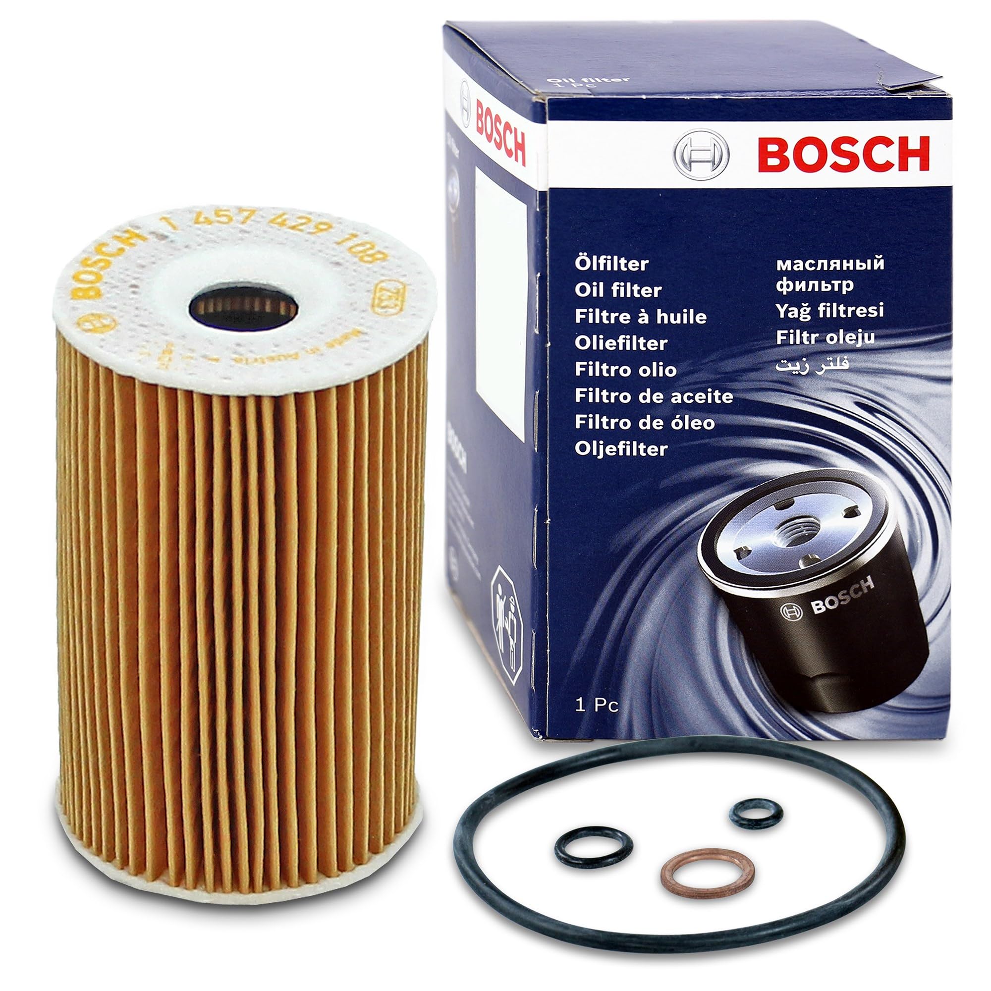 Bosch P9198 Car Oil Filter - Separates Soot And Metal Particles From